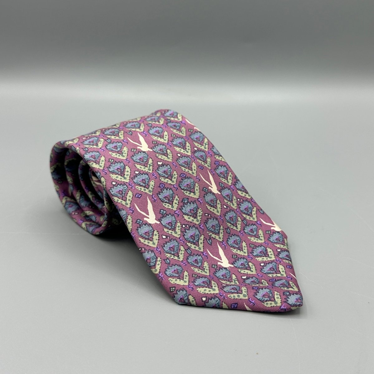 Cravate violette Hermès - Le Beau Gustave