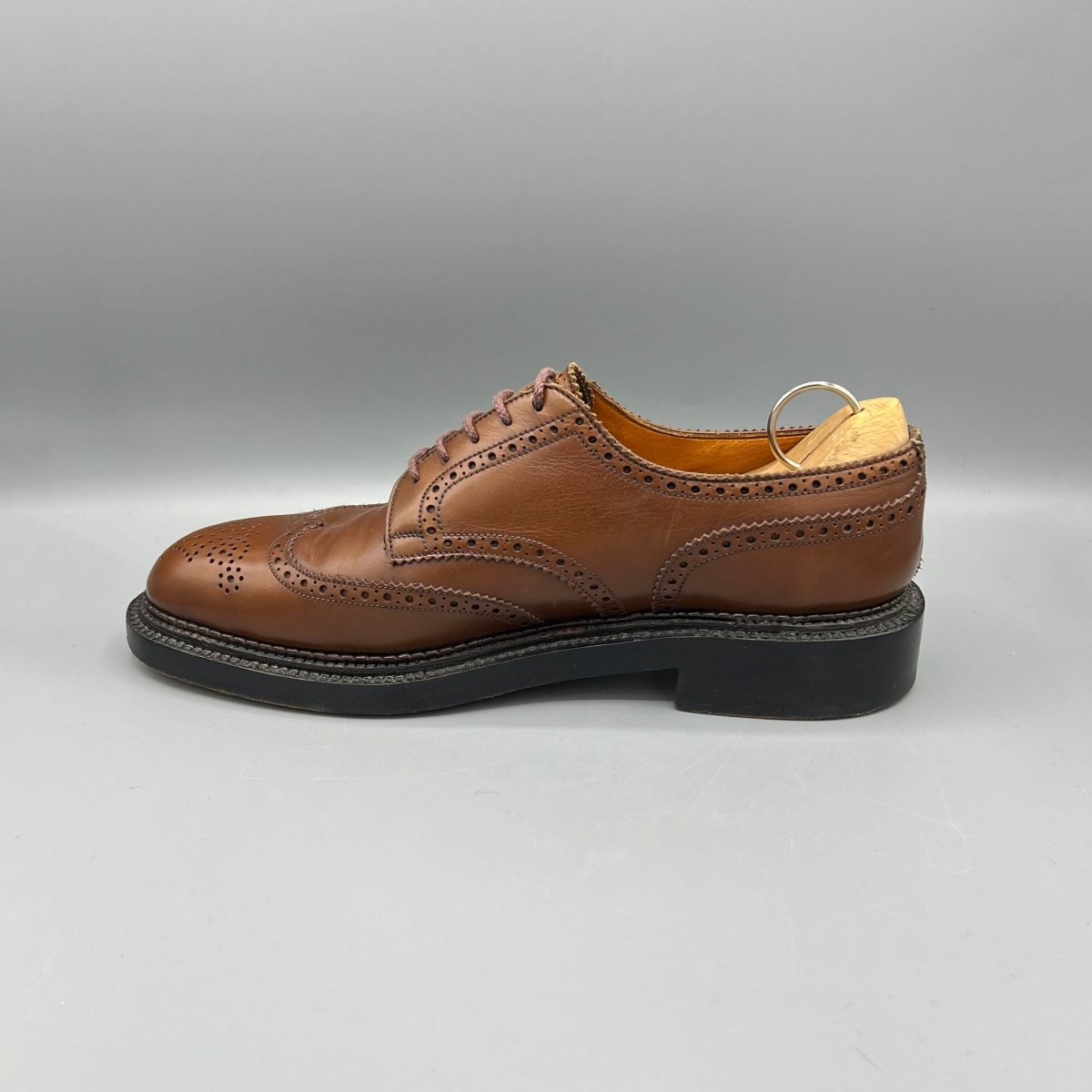 Derbies triple semelle J.M. Weston marron cognac - Le Beau Gustave