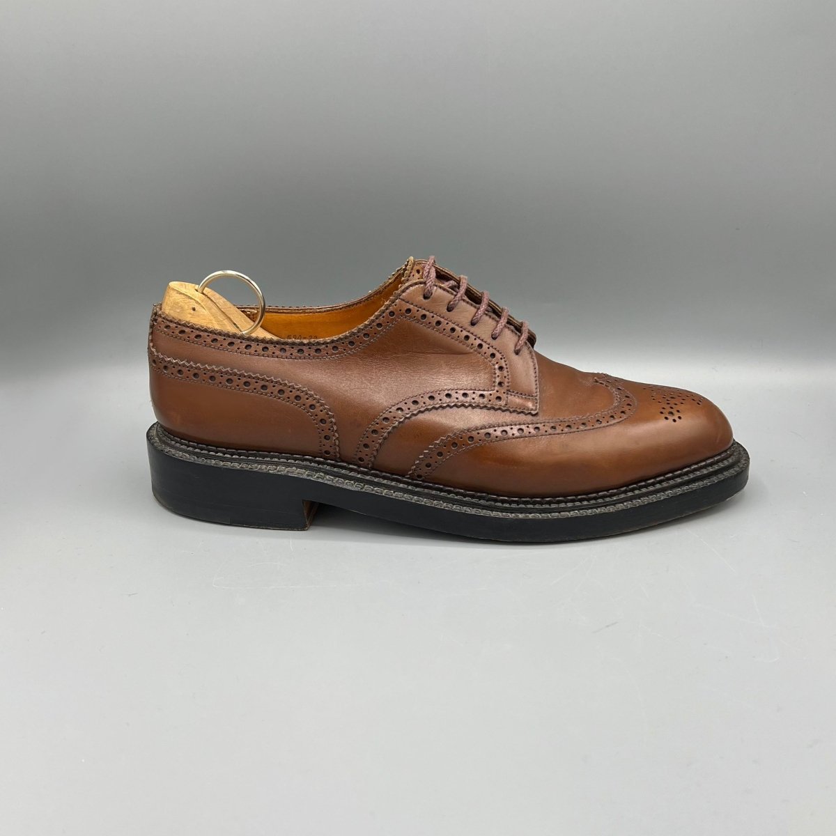 Derbies triple semelle J.M. Weston marron cognac - Le Beau Gustave