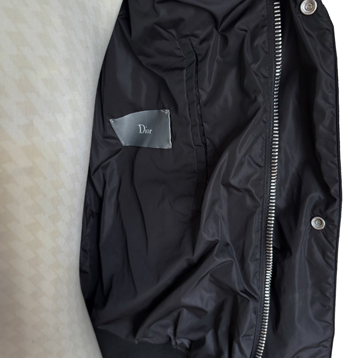 Doudoune Dior noire en duvet d'oie - Le Beau Gustave