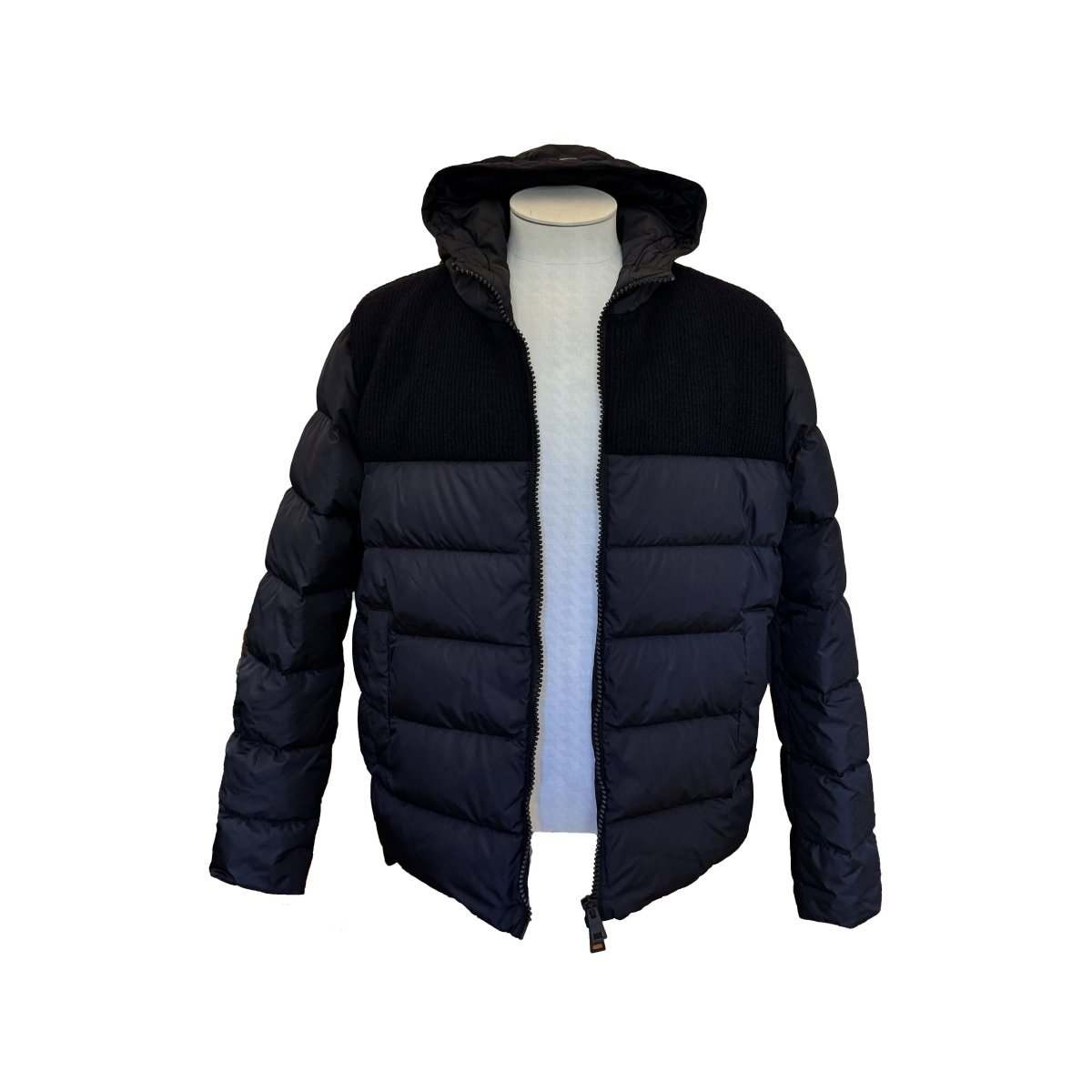 Doudoune Herno Polar-Tech bleu marine avec laine - Le Beau Gustave