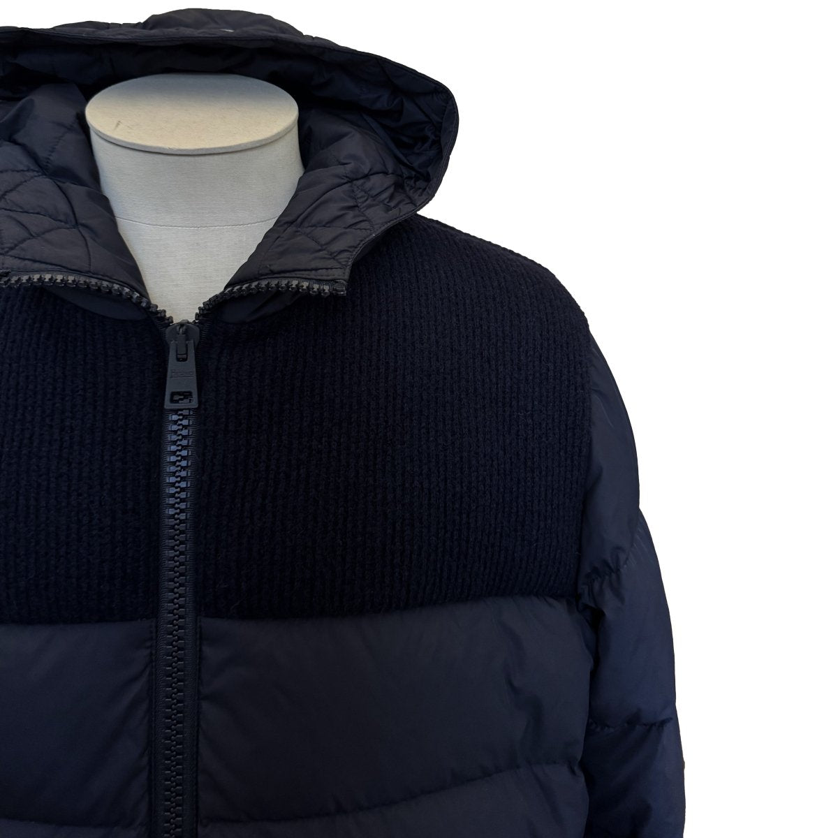 Doudoune Herno Polar-Tech bleu marine avec laine - Le Beau Gustave