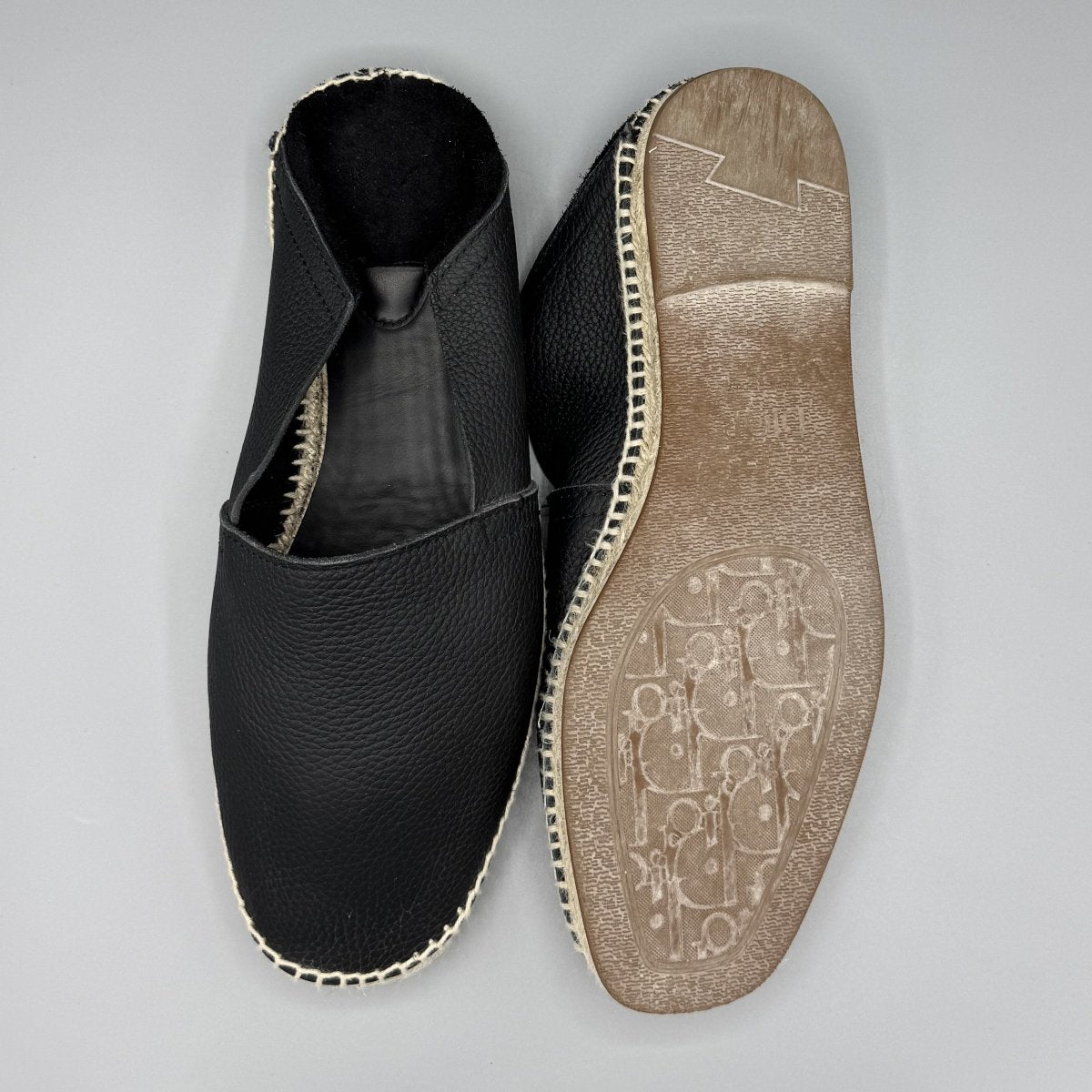 Espadrilles Dior noires en cuir - Le Beau Gustave