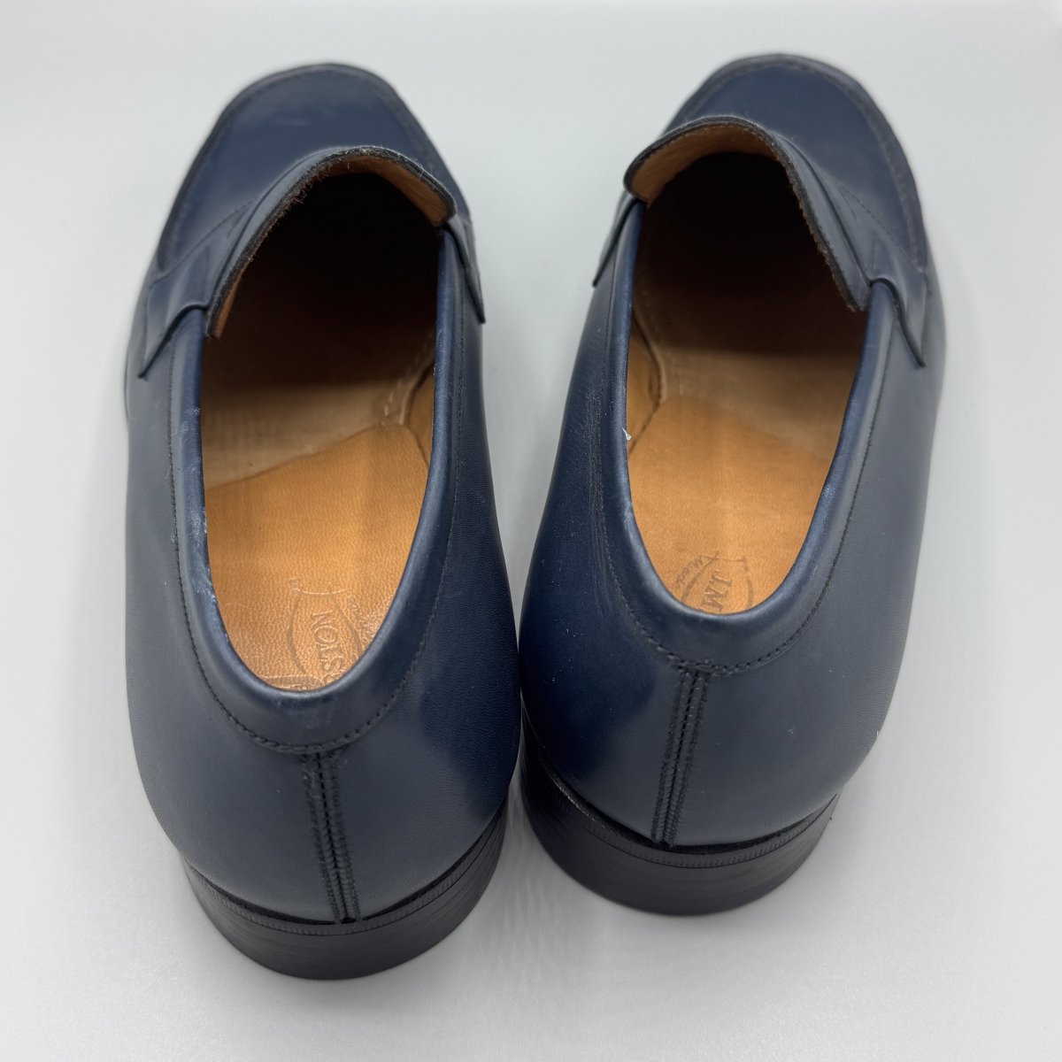 Mocassins J.M. Weston 180 bleu marine - Le Beau Gustave