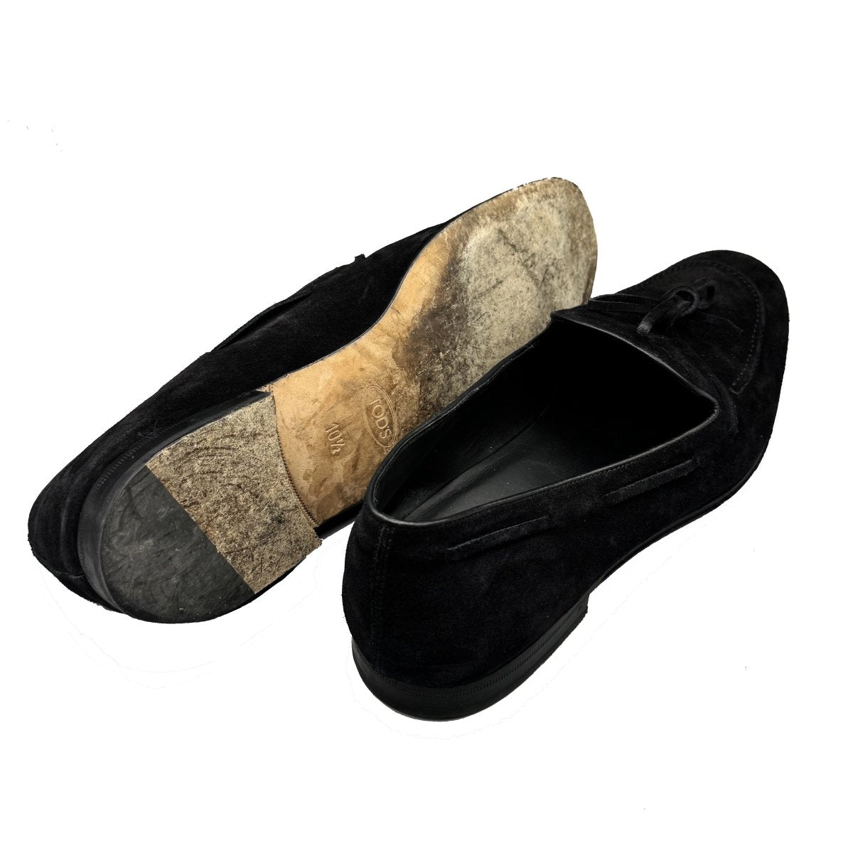 Mocassins Tod's noirs en daim - Le Beau Gustave