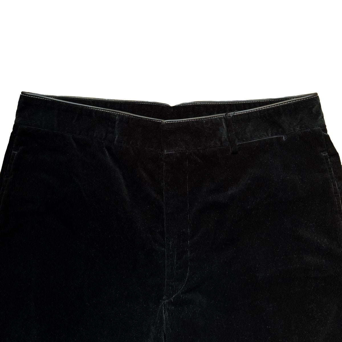 Pantalon neuf Hermès en velours côtelé noir - Le Beau Gustave
