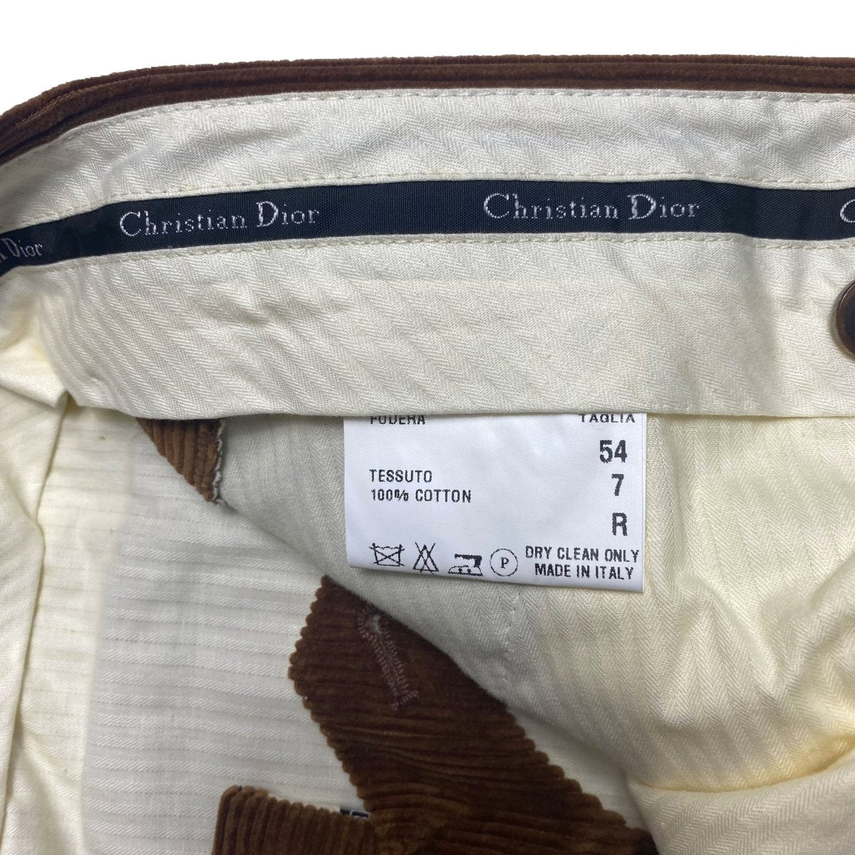 Pantalon velours Christian Dior - Le Beau Gustave