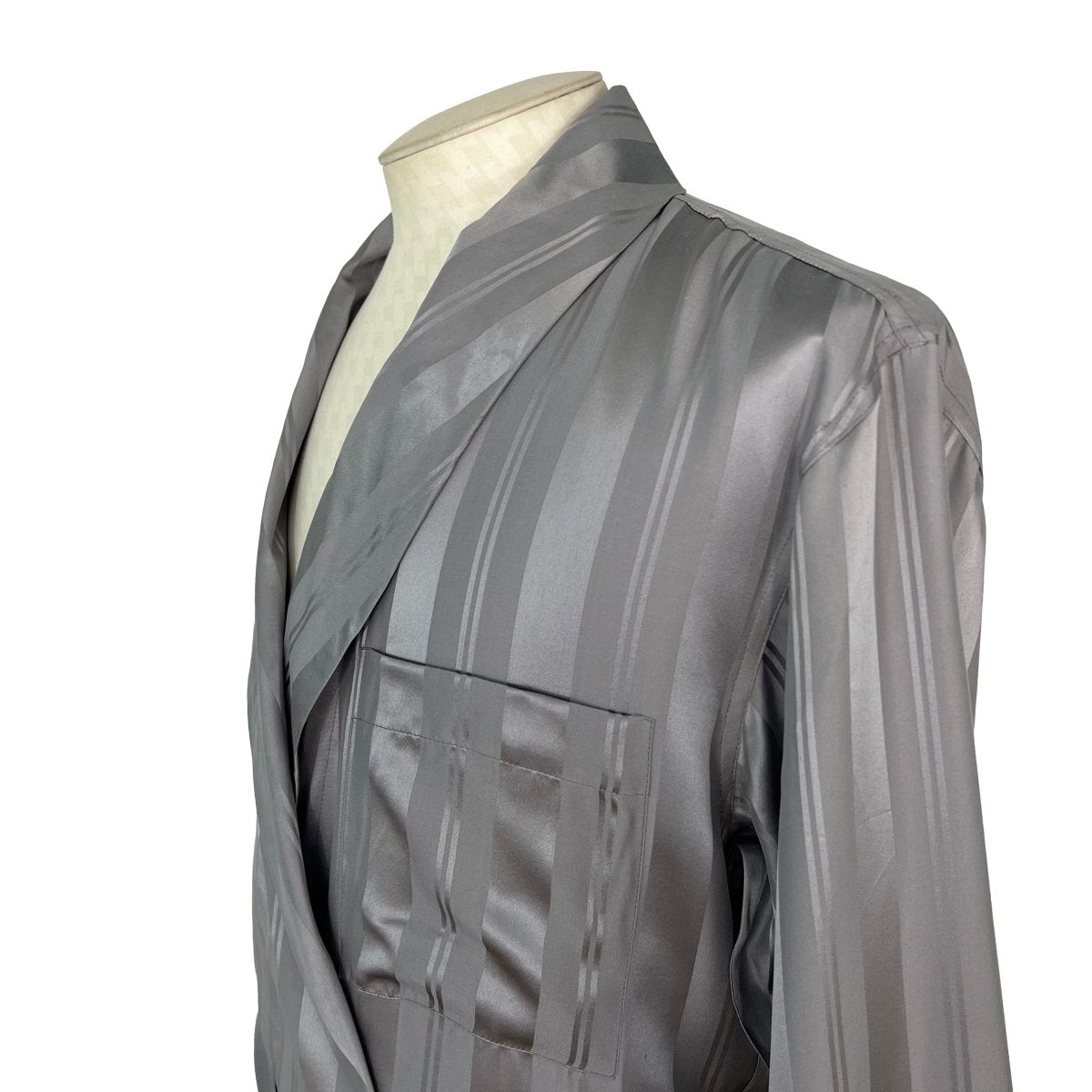 Peignoir en soie gris - Le Beau Gustave