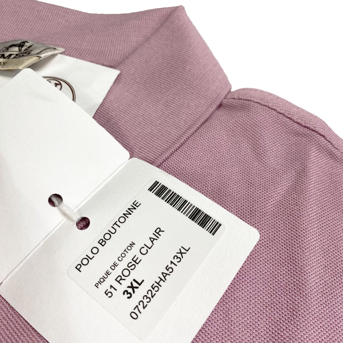 Polo rose clair Hermès - Le Beau Gustave