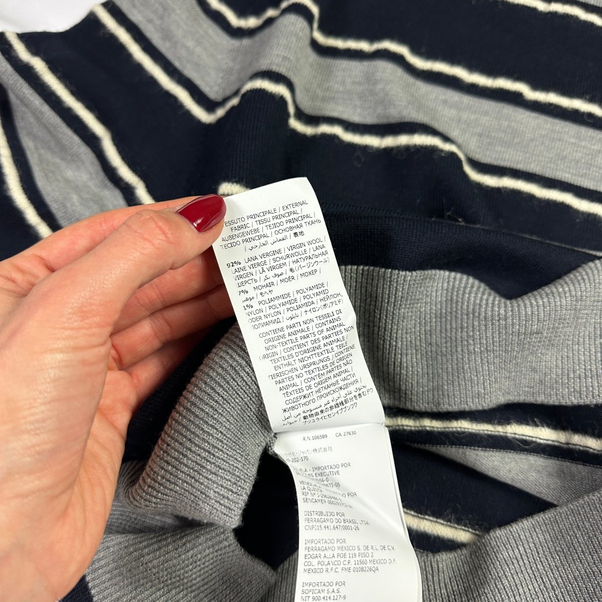Pull à rayures Salvatore Ferragamo - Le Beau Gustave
