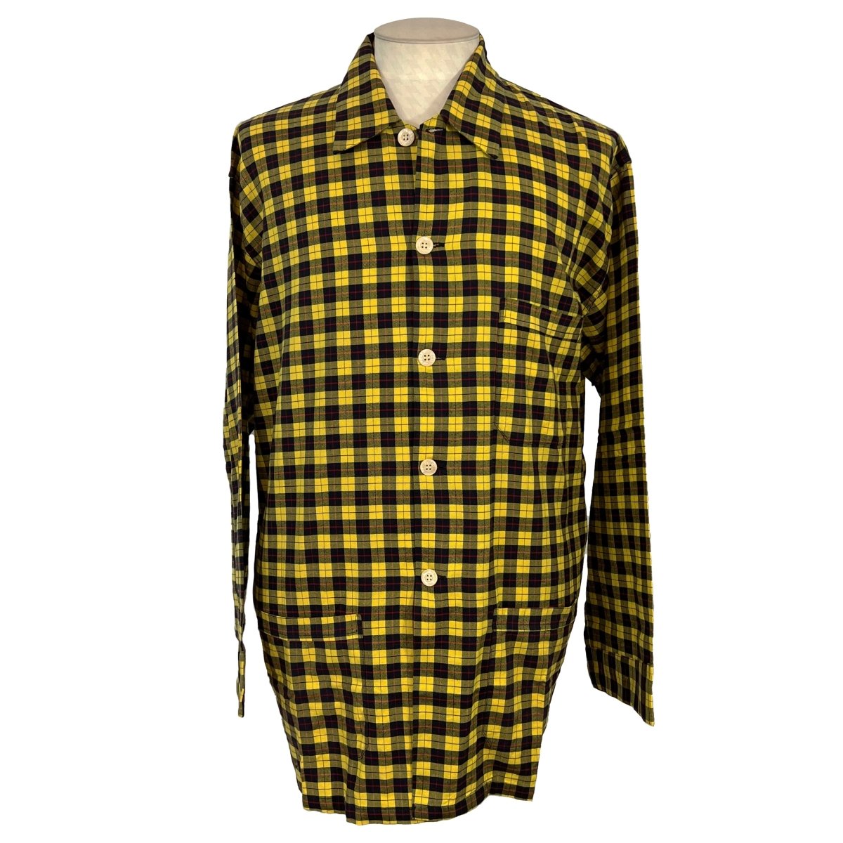 Pyjama jaune à carreaux Derek Rose - Le Beau Gustave