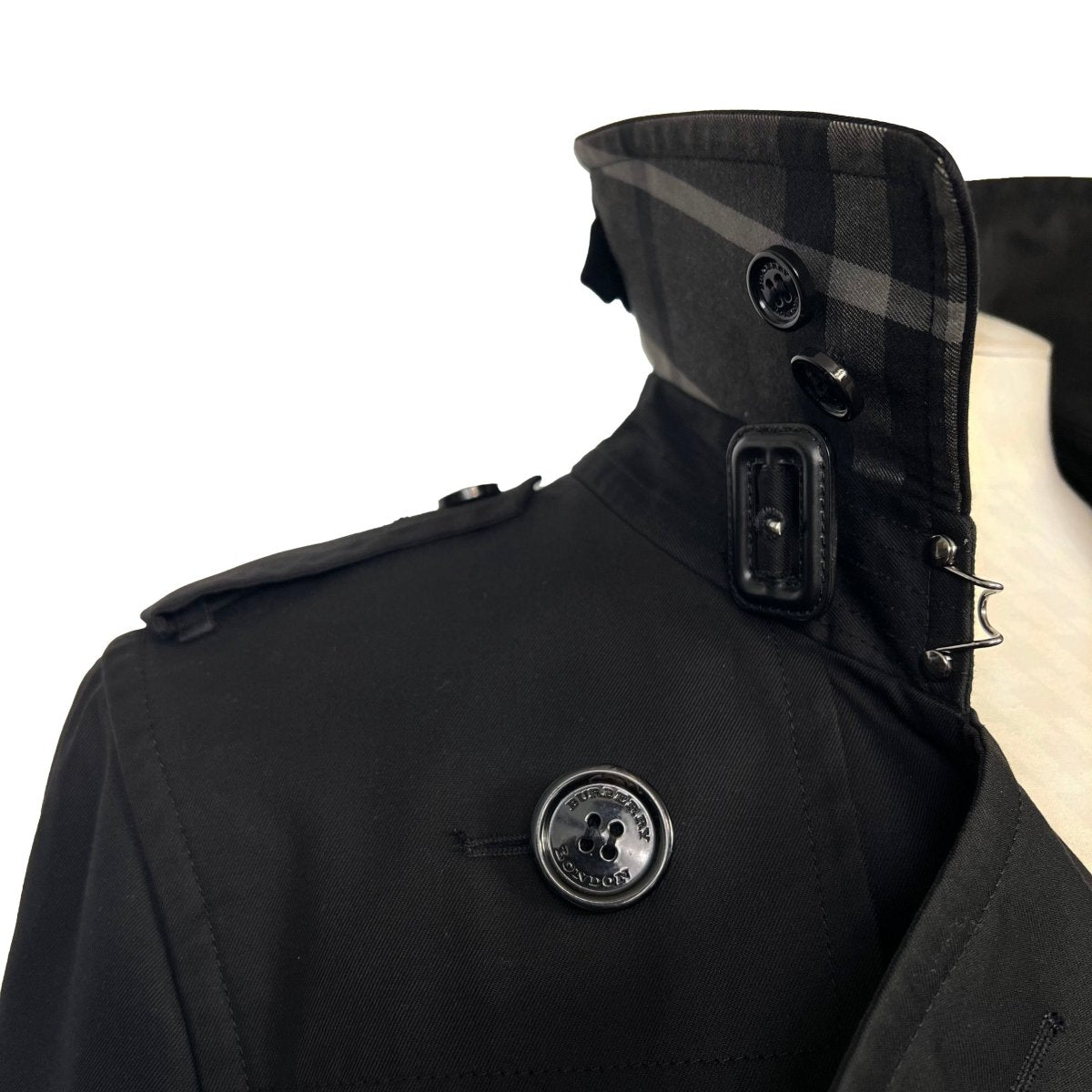 Trench 3/4 noir Burberry - Le Beau Gustave