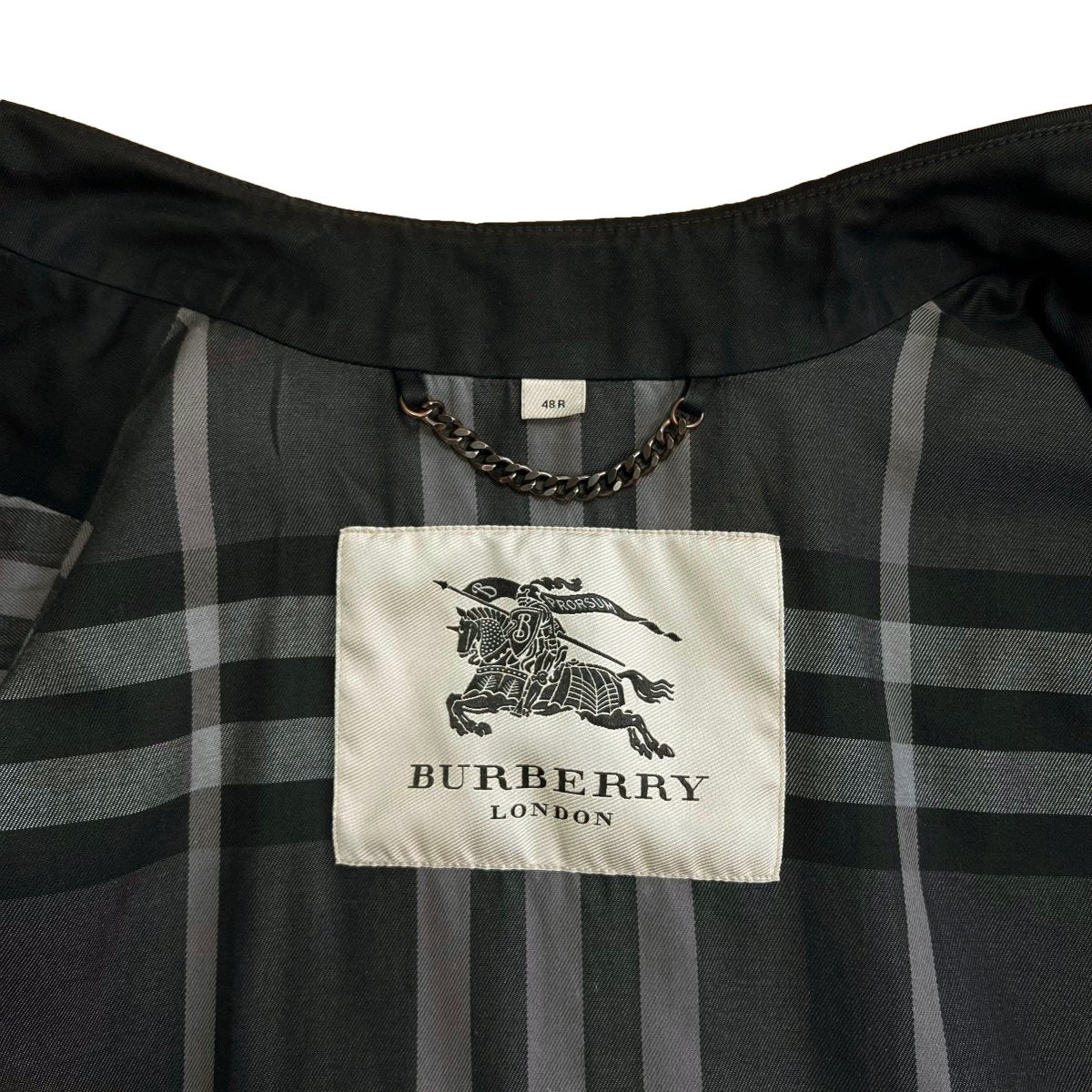 Trench 3/4 noir Burberry - Le Beau Gustave