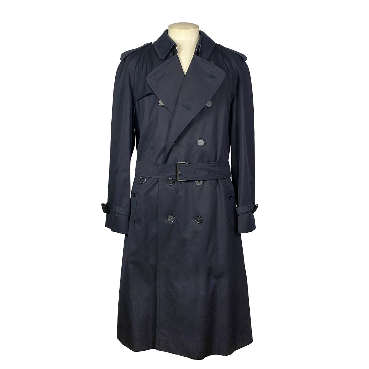 Trench bleu marine Burberry - Le Beau Gustave