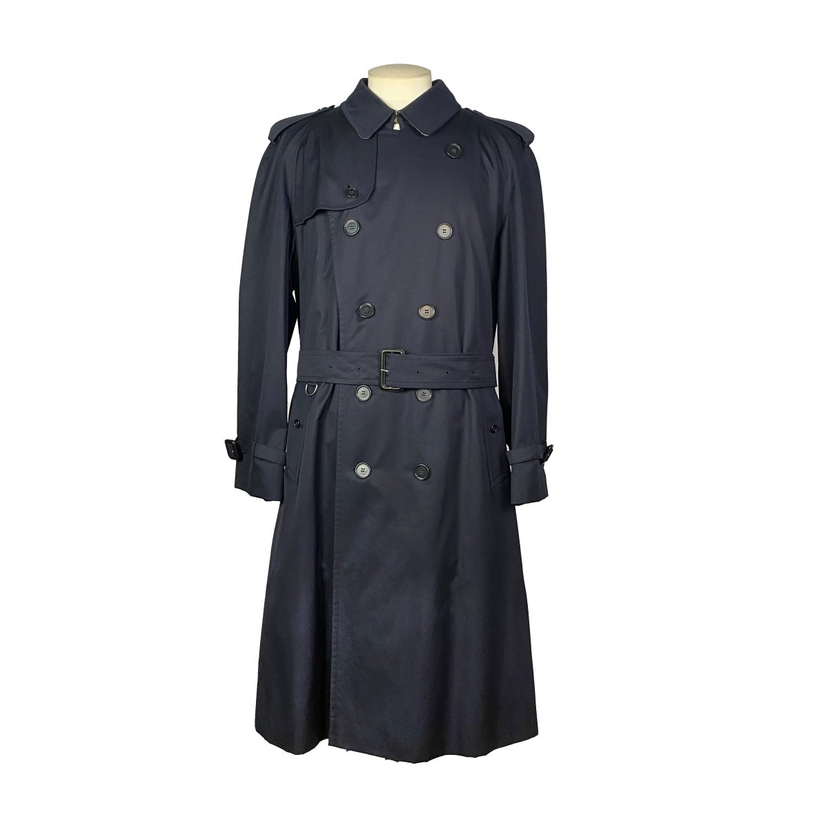 Trench bleu marine Burberry - Le Beau Gustave