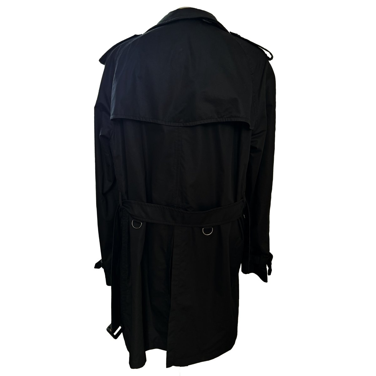 Trench coat 3/4 Burberry noir - Le Beau Gustave