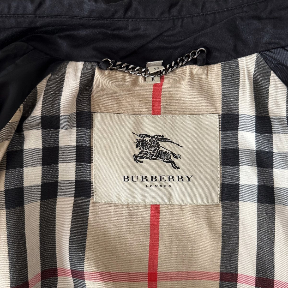 Trench coat 3/4 Burberry noir - Le Beau Gustave
