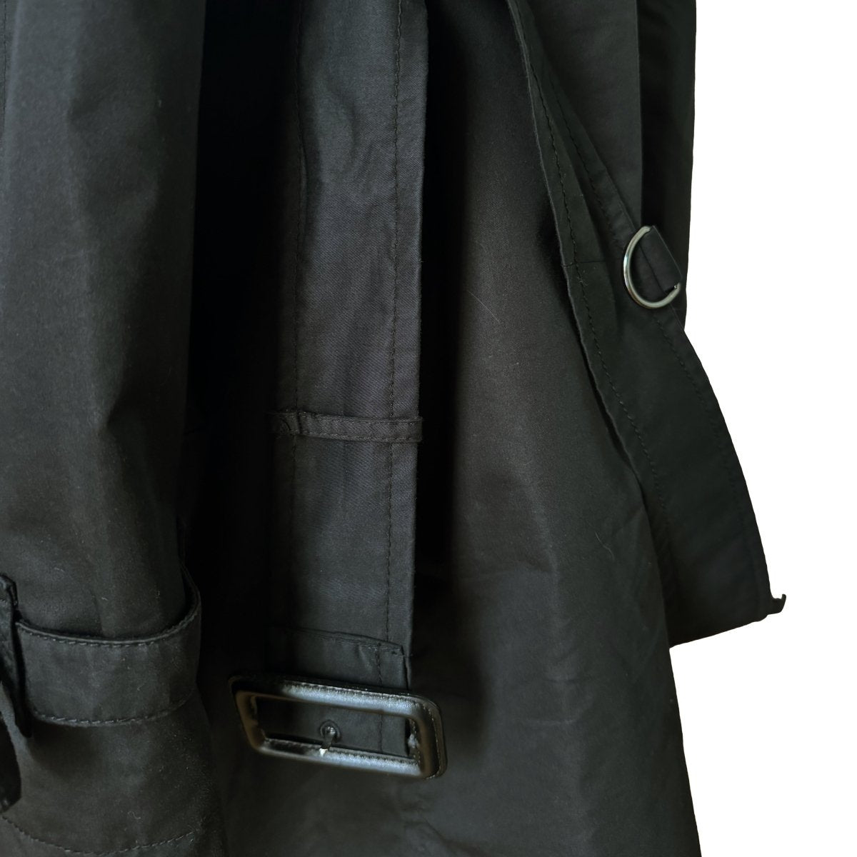 Trench coat 3/4 Burberry noir - Le Beau Gustave