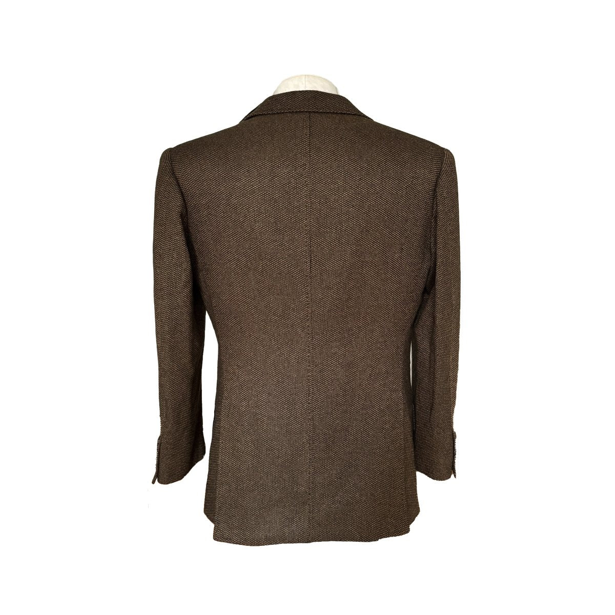 Veste chinée sur mesure Gaetano Aloisio Roma marron - Le Beau Gustave