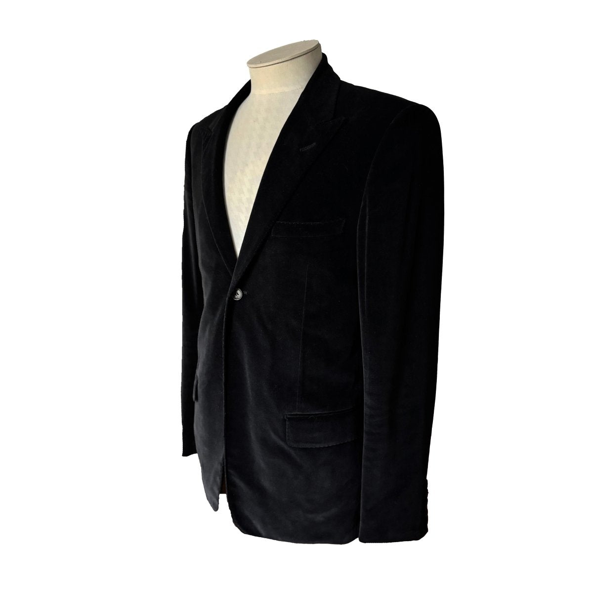 Veste Dior en velours noir uni - Le Beau Gustave