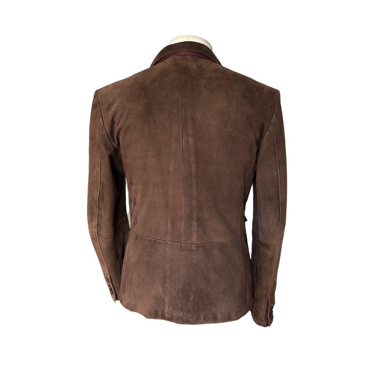 Veste Dolce & Gabbana cintrée en daim marron - Le Beau Gustave