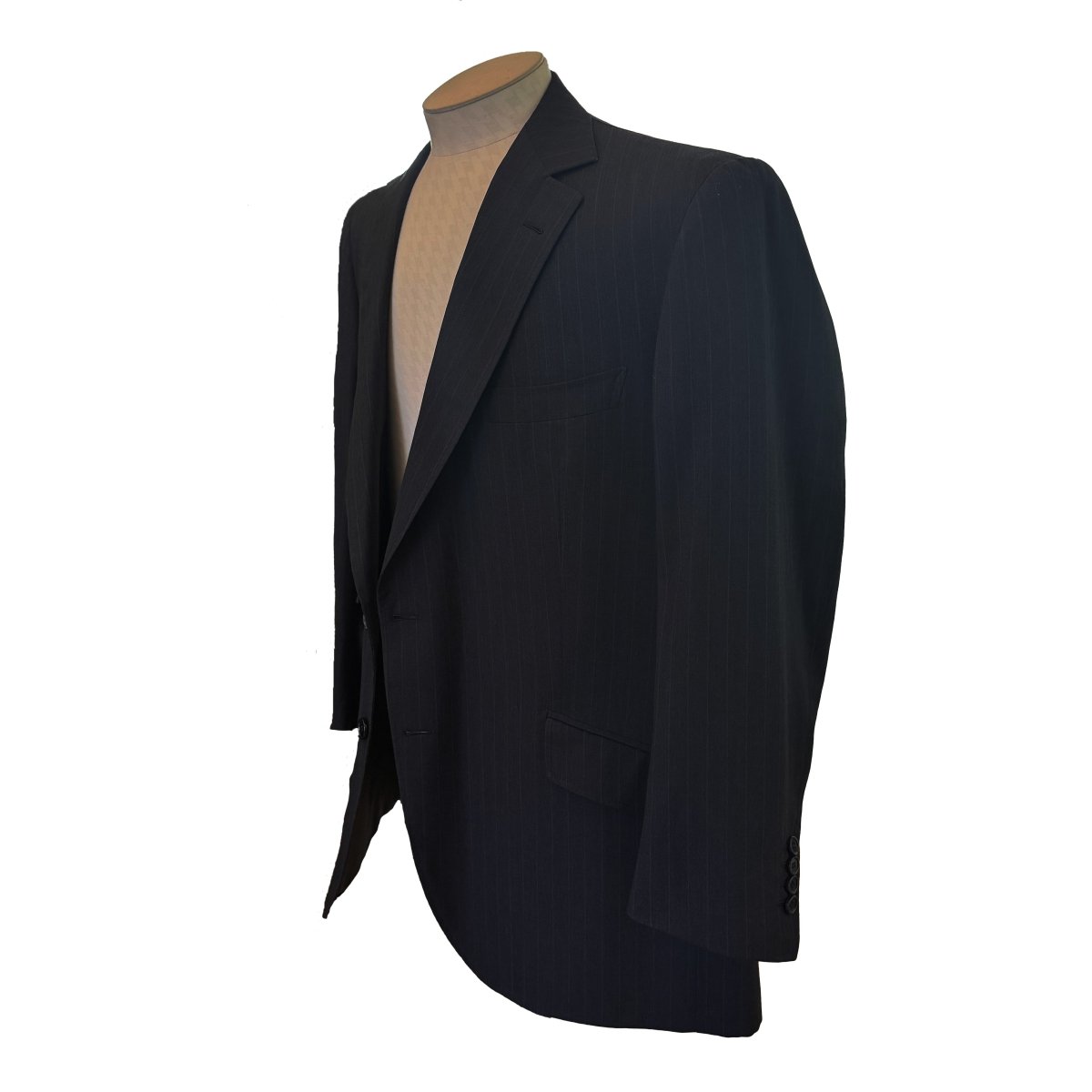 Veste Gaetano Aloisio rayée anthracite - Le Beau Gustave