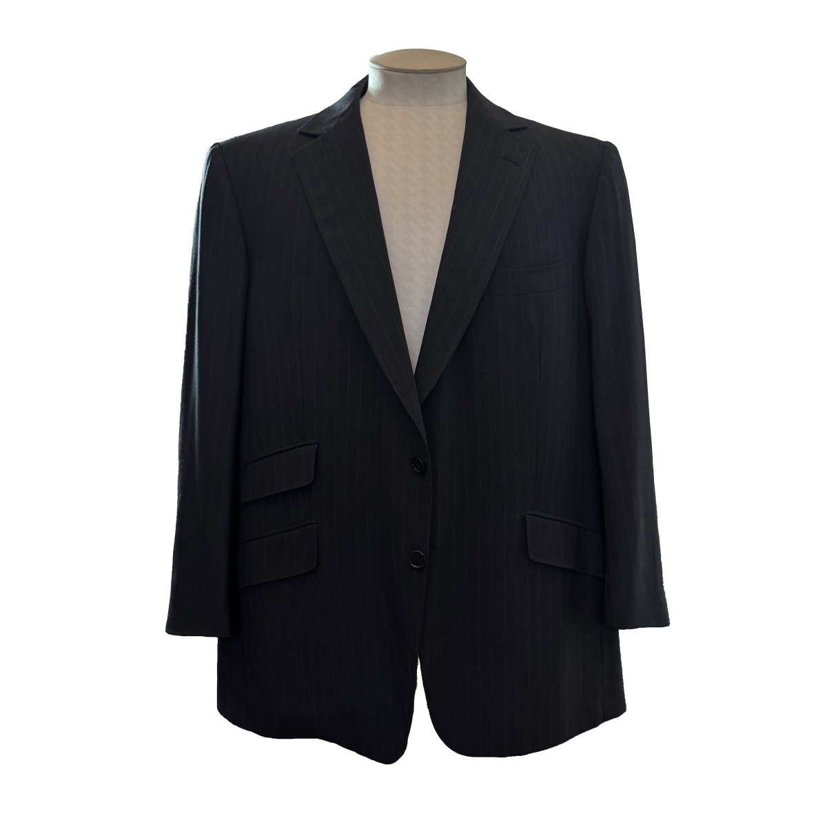 Veste Gaetano Aloisio rayée anthracite - Le Beau Gustave