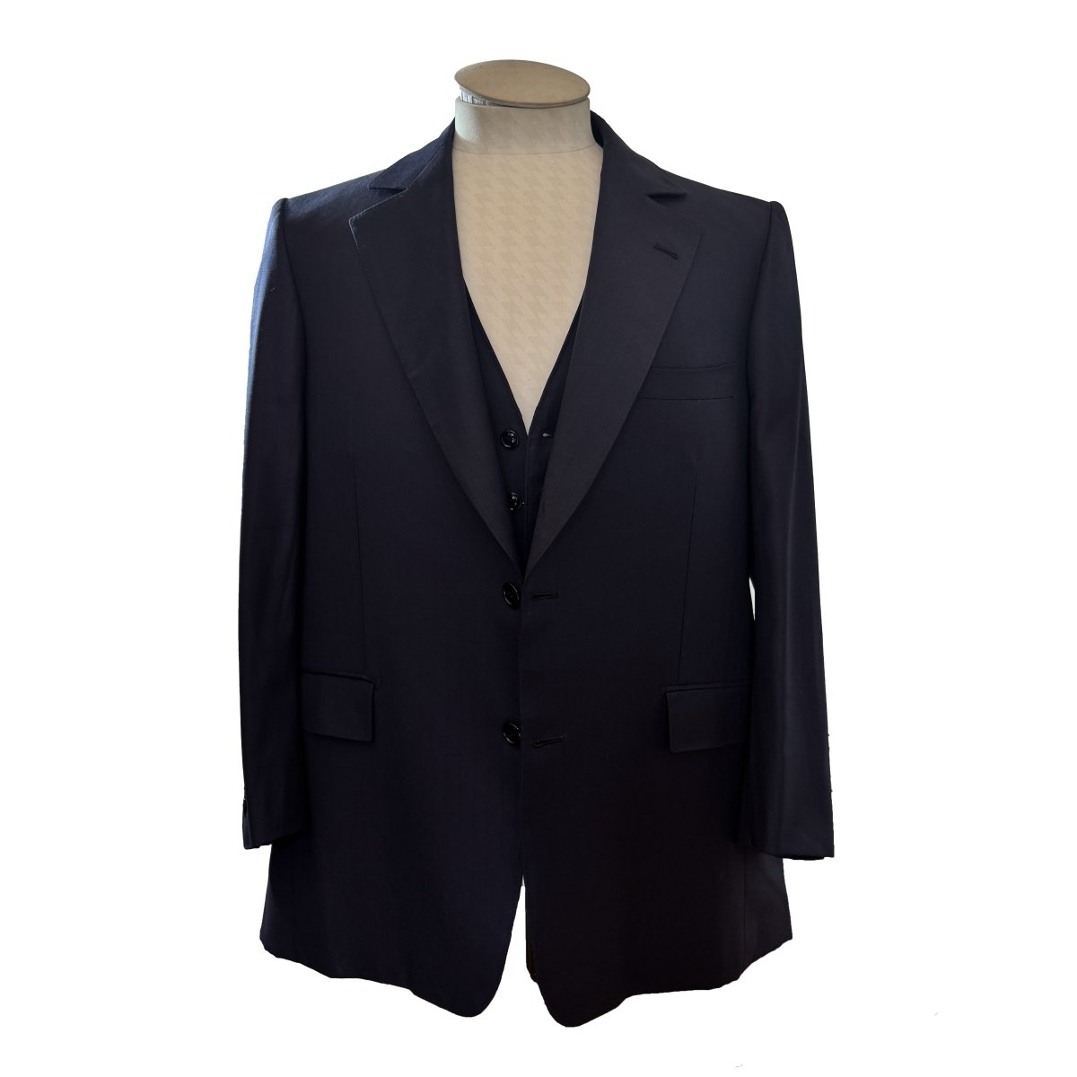 Veste & gilet de costume Gaetano Aloisio bleu marine - Le Beau Gustave