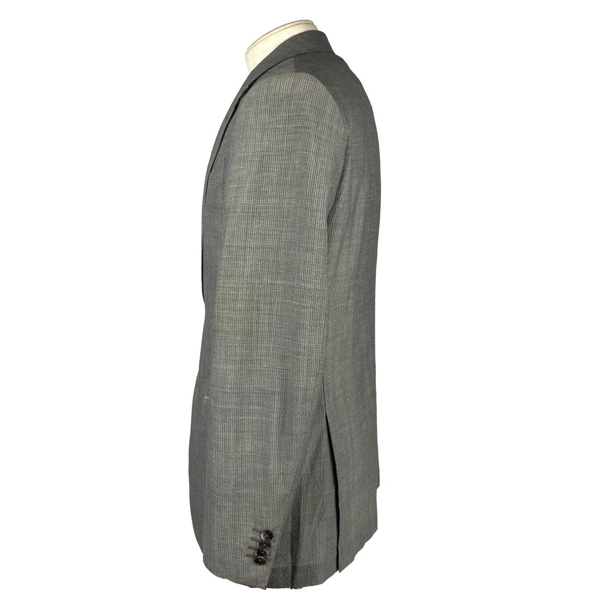 Veste grise seersucker Zegna - Le Beau Gustave
