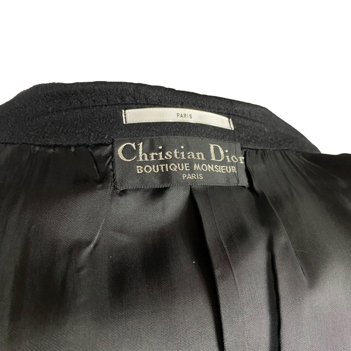 Veste noire en cachemire Christian Dior - Le Beau Gustave