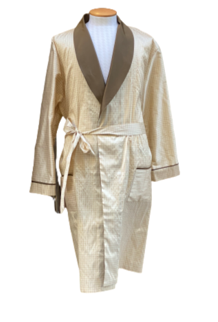 Peignoir shantung soie