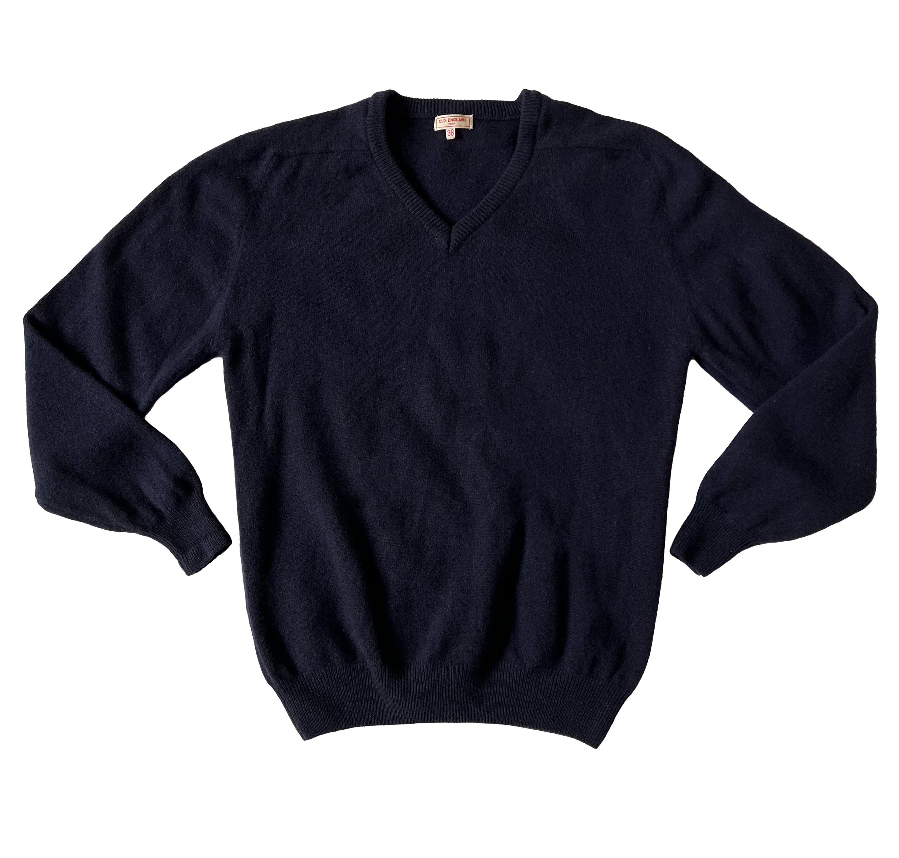 Old England navy wool sweater