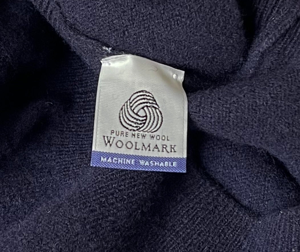 Old England navy wool sweater