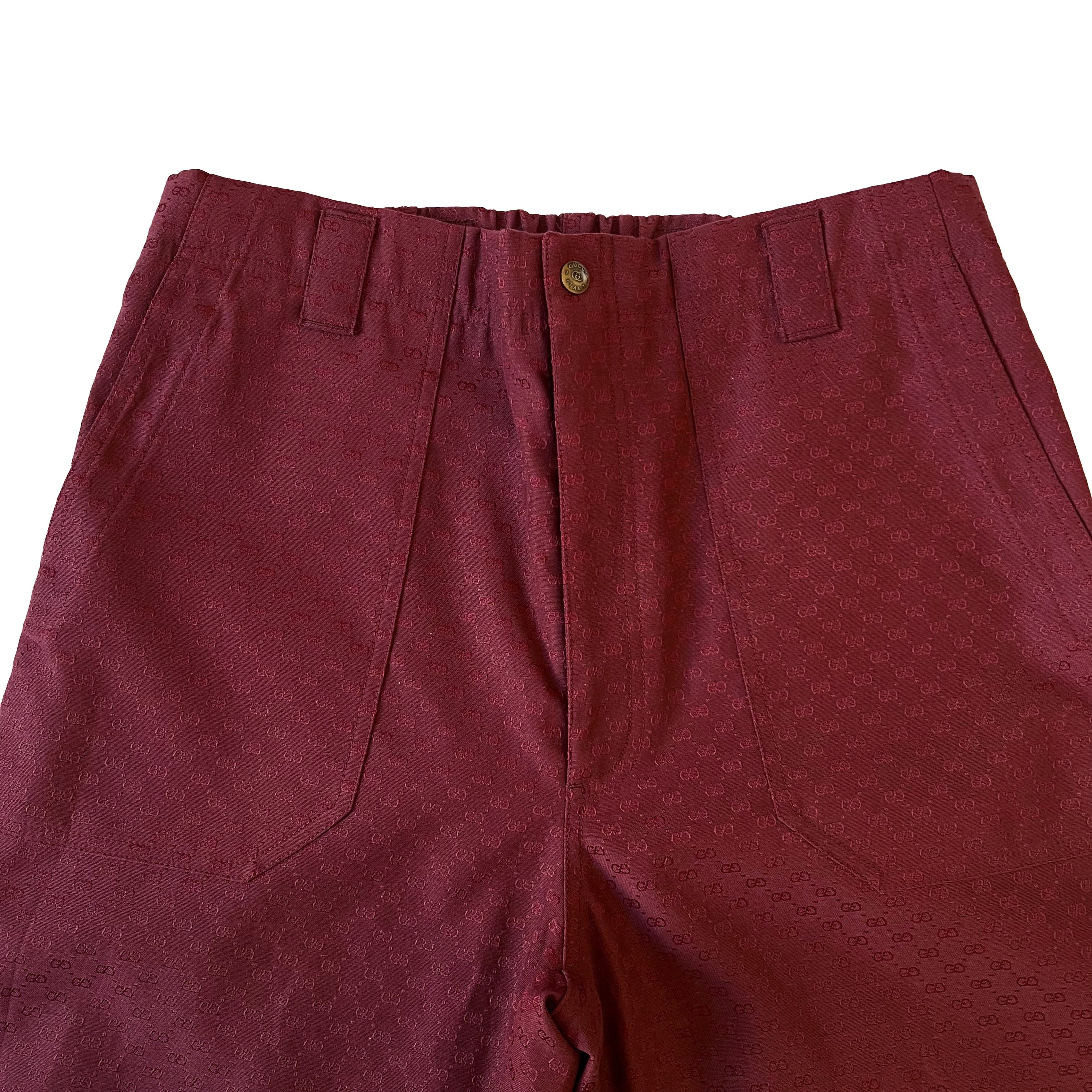 Pantalon toile Gucci Rouge