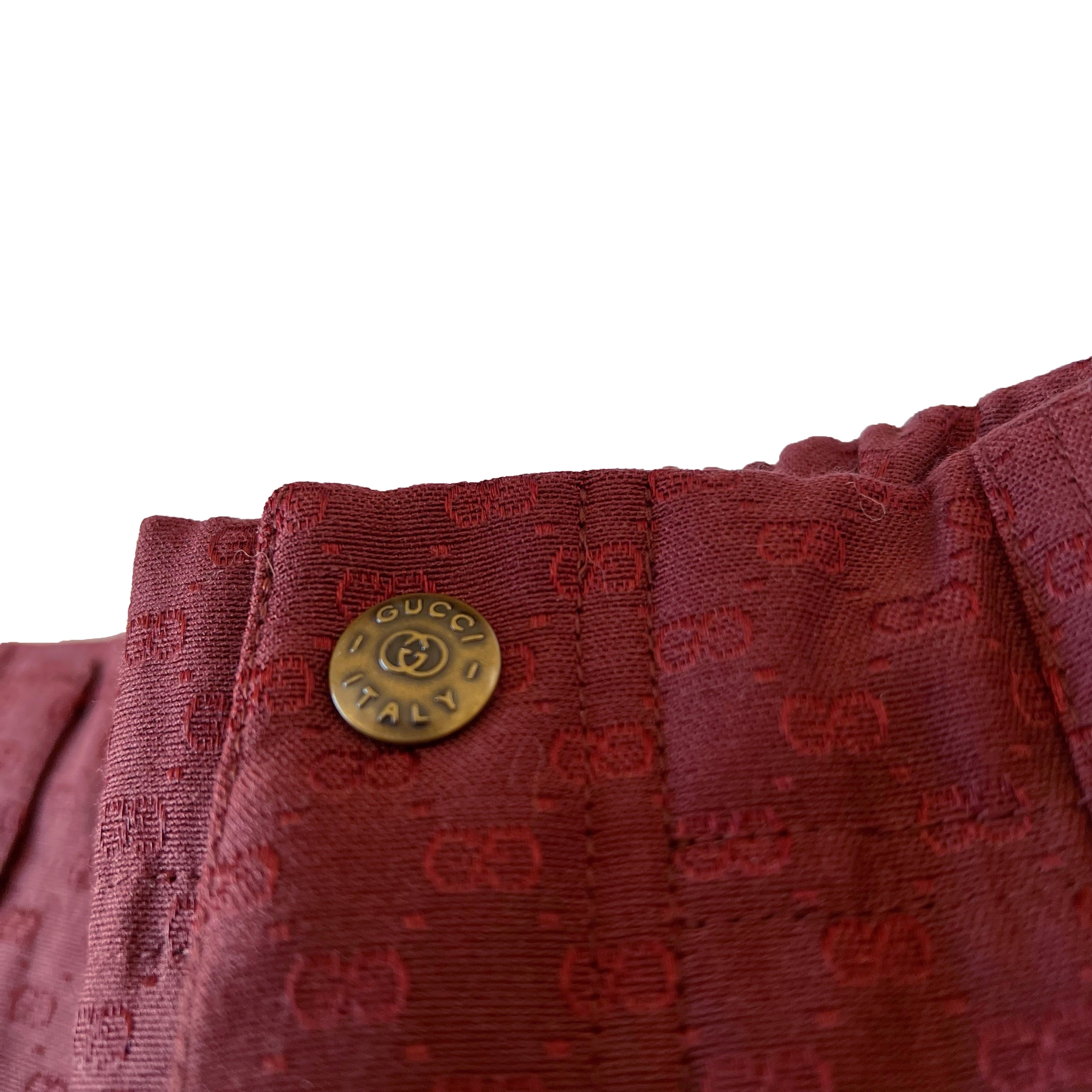 Pantalon toile Gucci Rouge