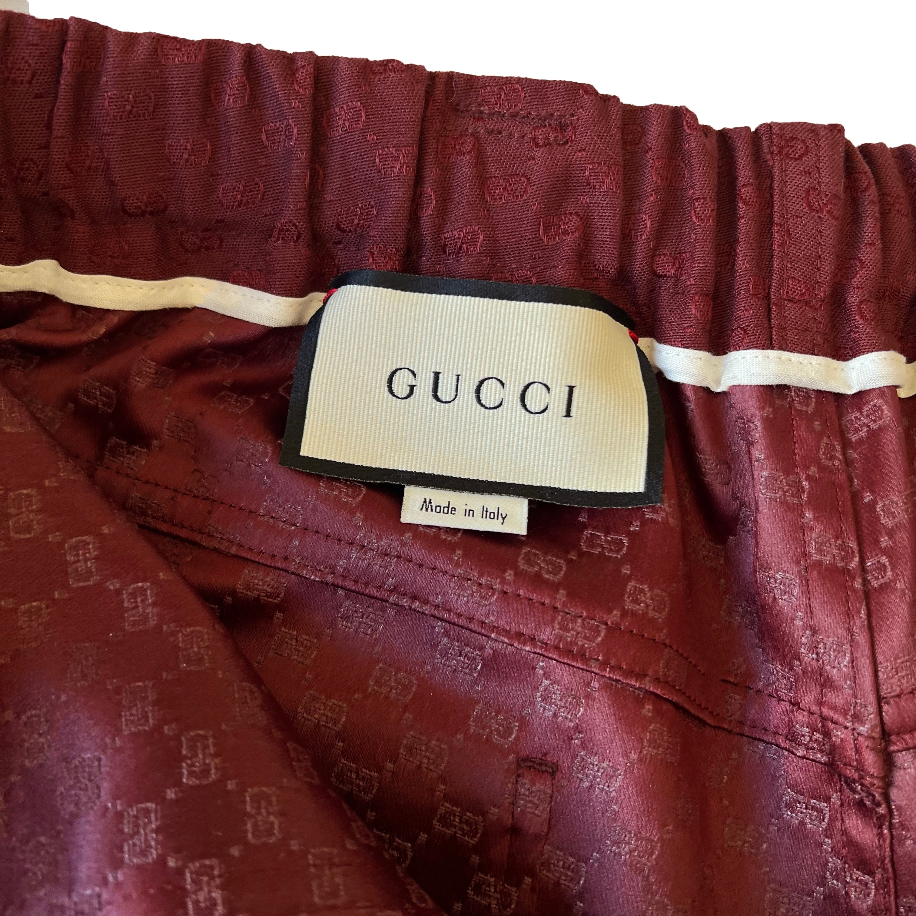 Pantalon toile Gucci Rouge