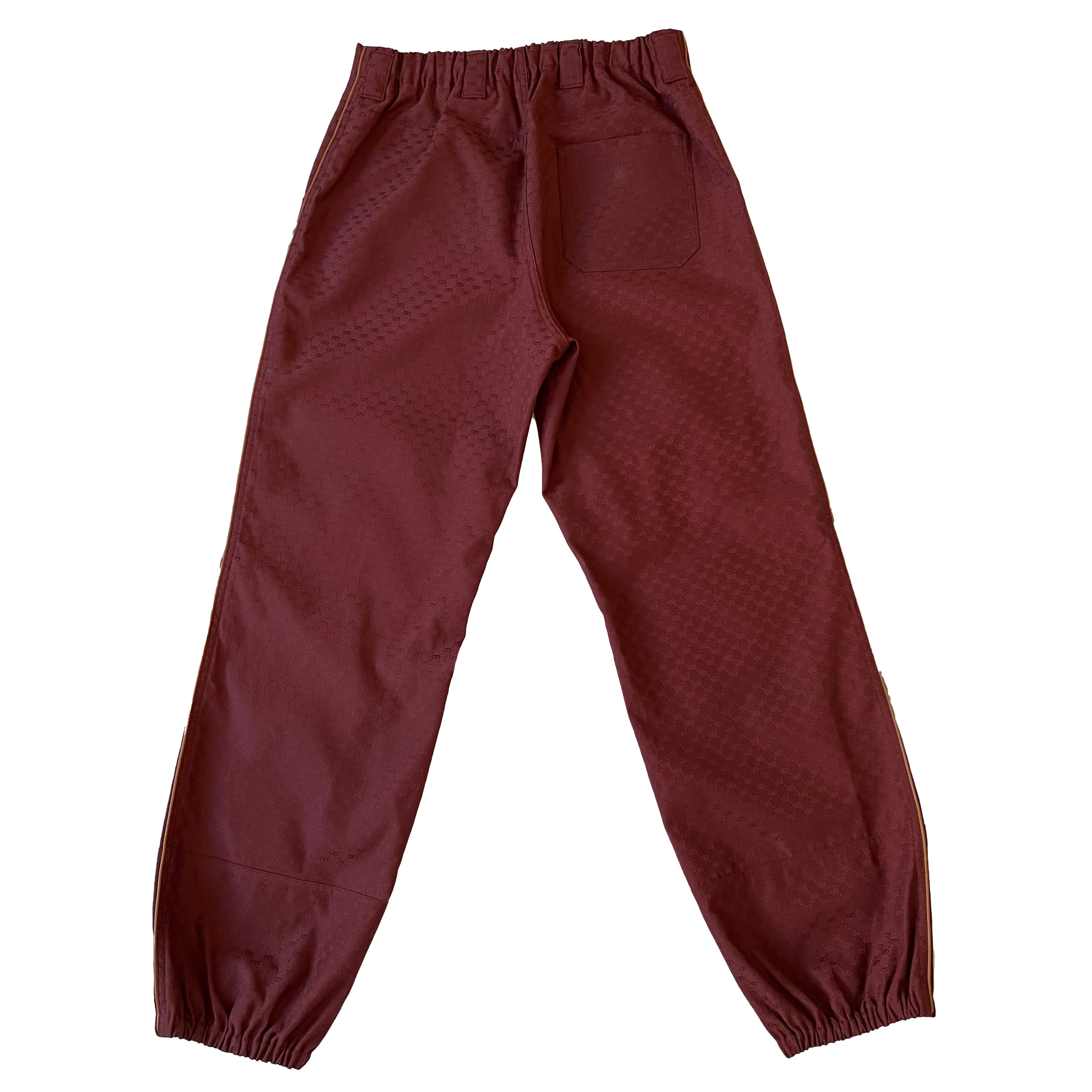 Pantalon toile Gucci Rouge