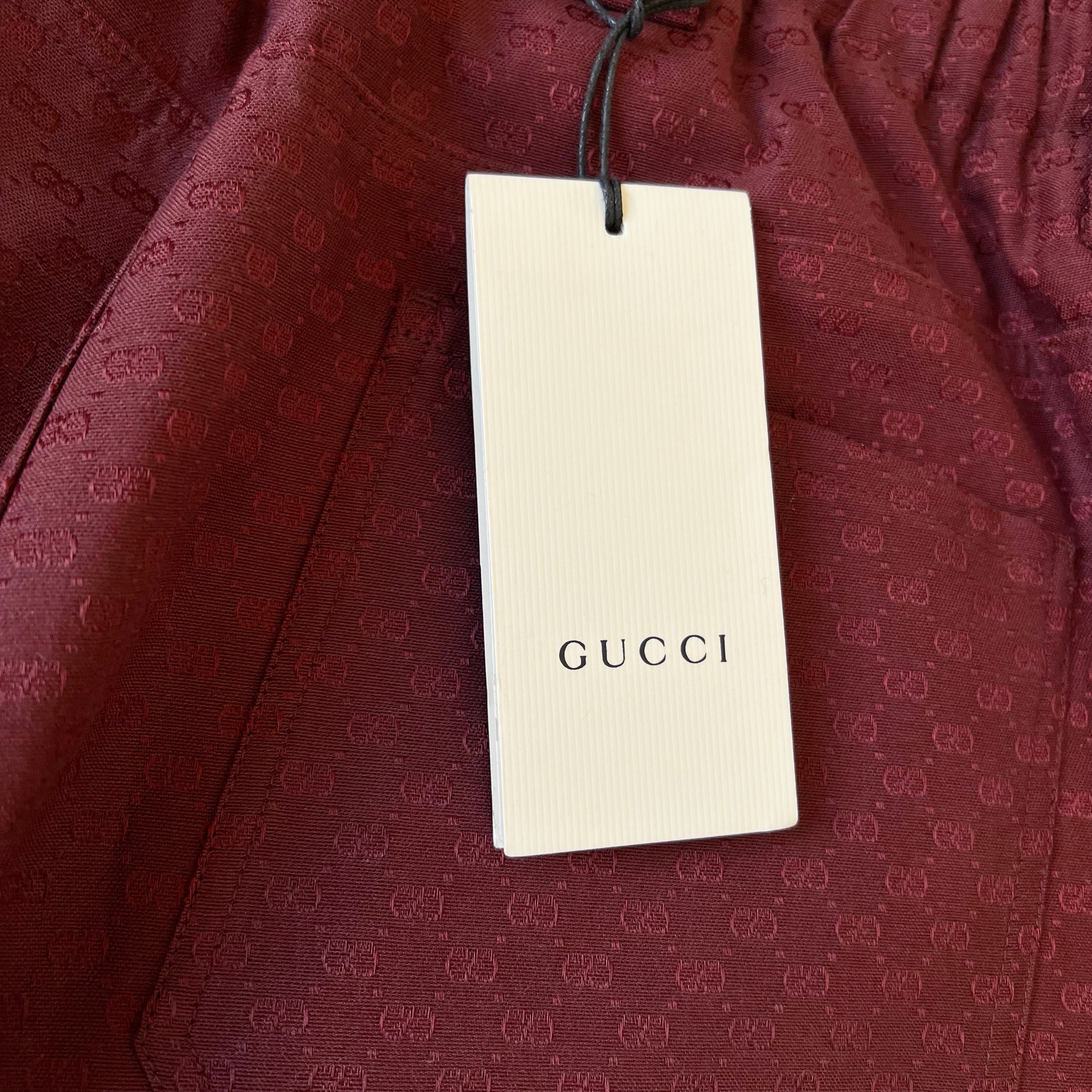Pantalon toile Gucci Rouge
