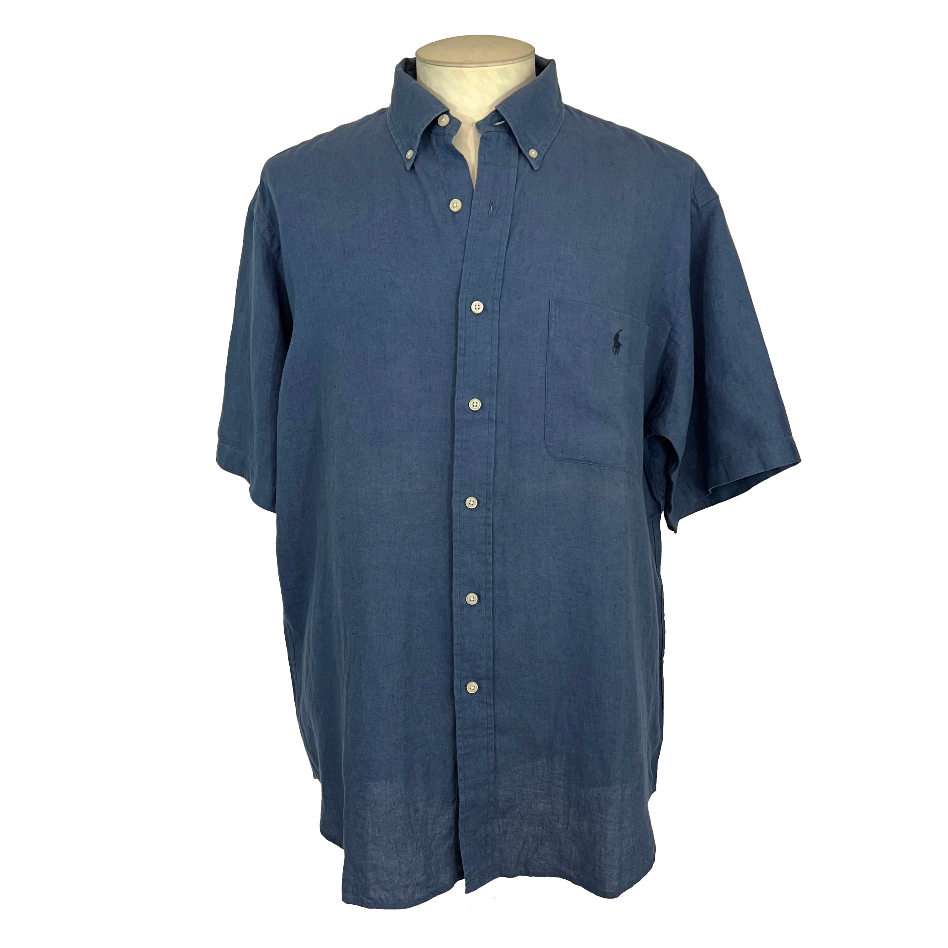 Chemise lin manches courtes Ralph Lauren