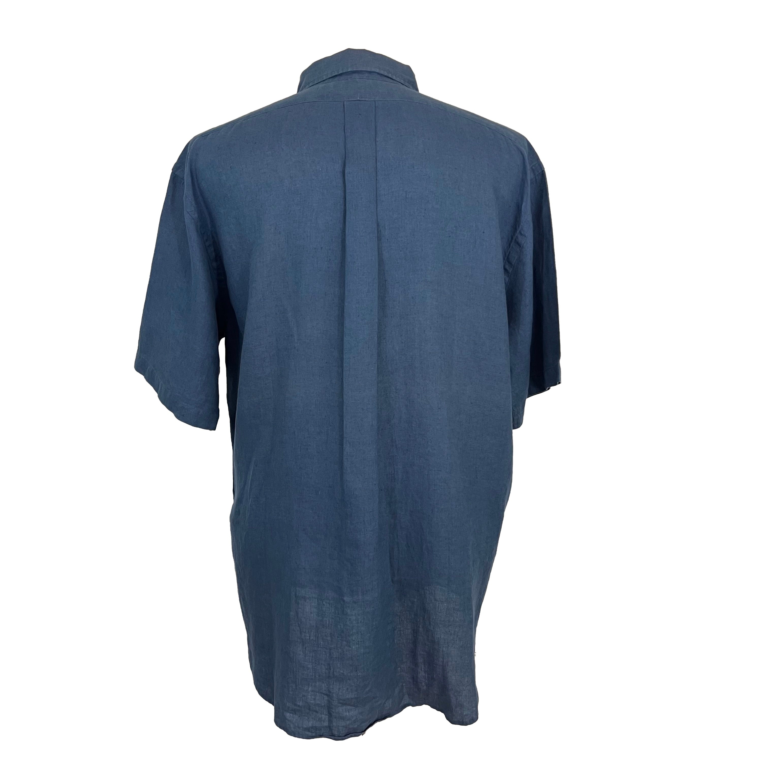 Chemise lin manches courtes Ralph Lauren