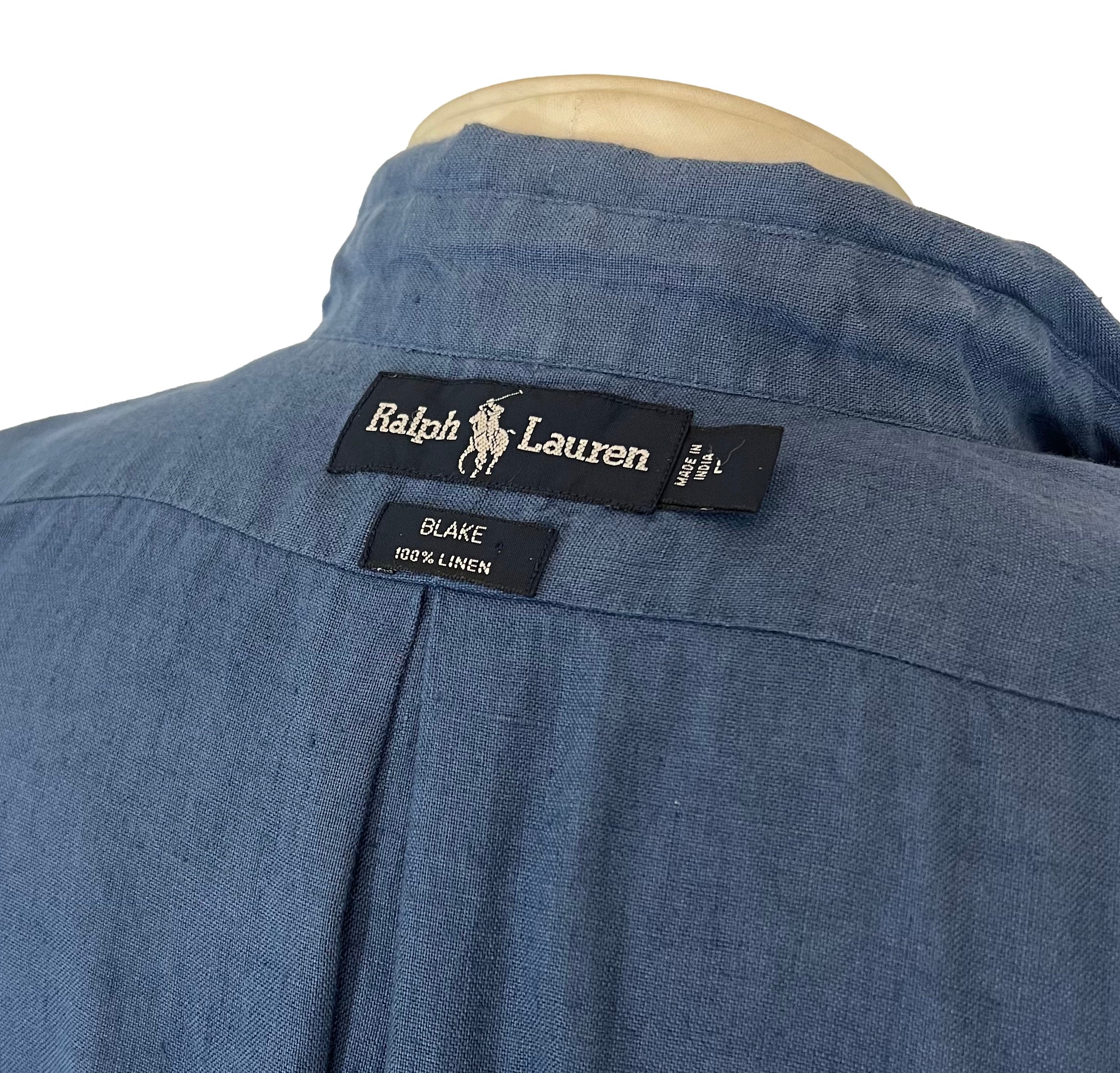 Chemise lin manches courtes Ralph Lauren