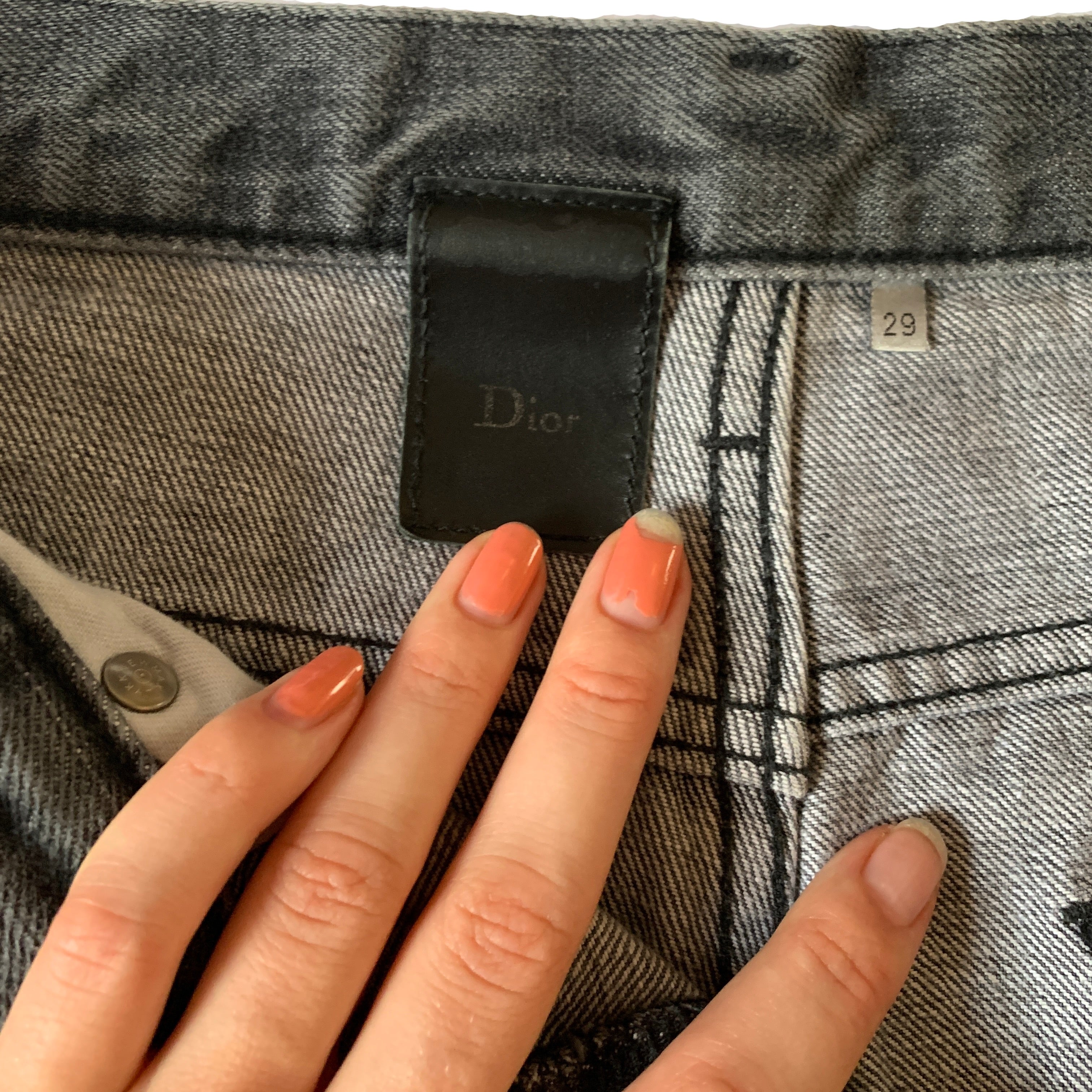 Dior gray jeans
