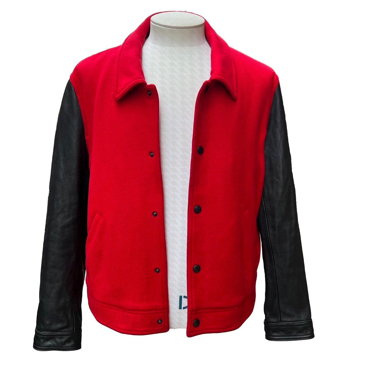 Blouson AMI laine et cuir