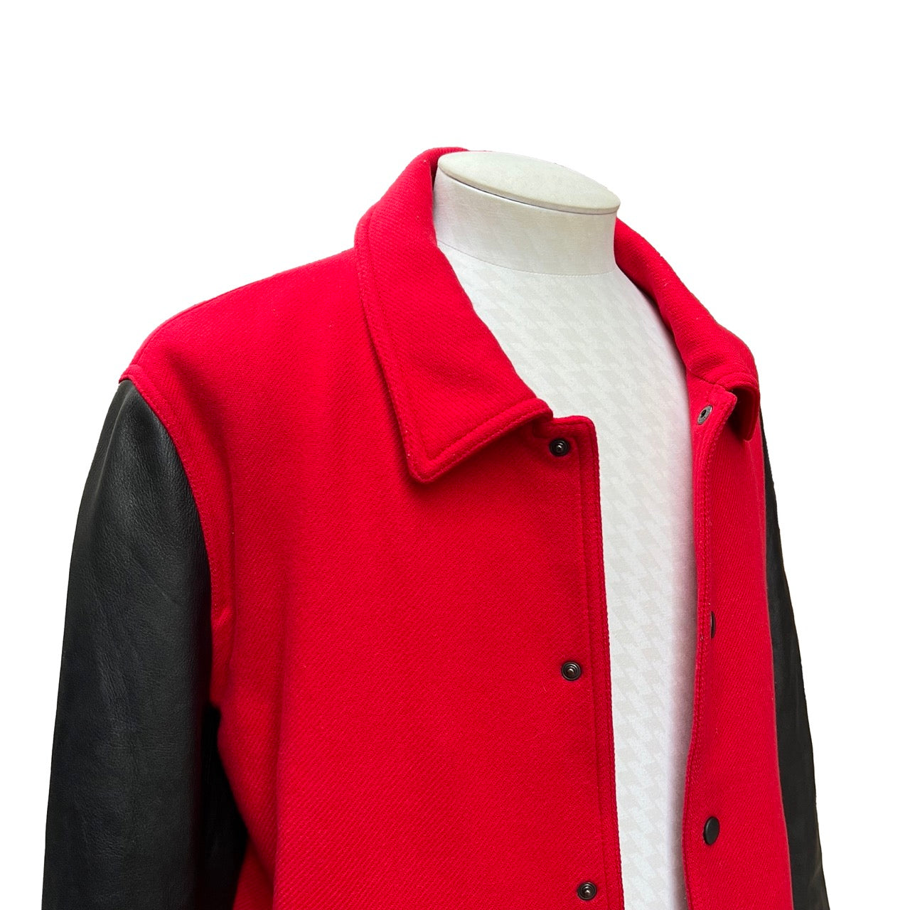 Blouson AMI laine et cuir