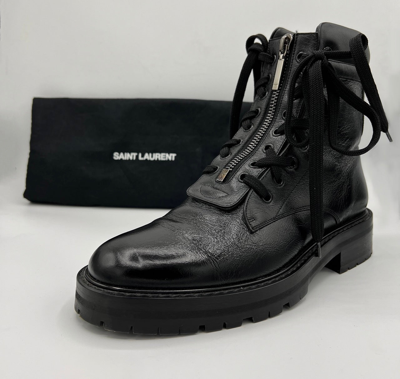 Black Saint Laurent boots