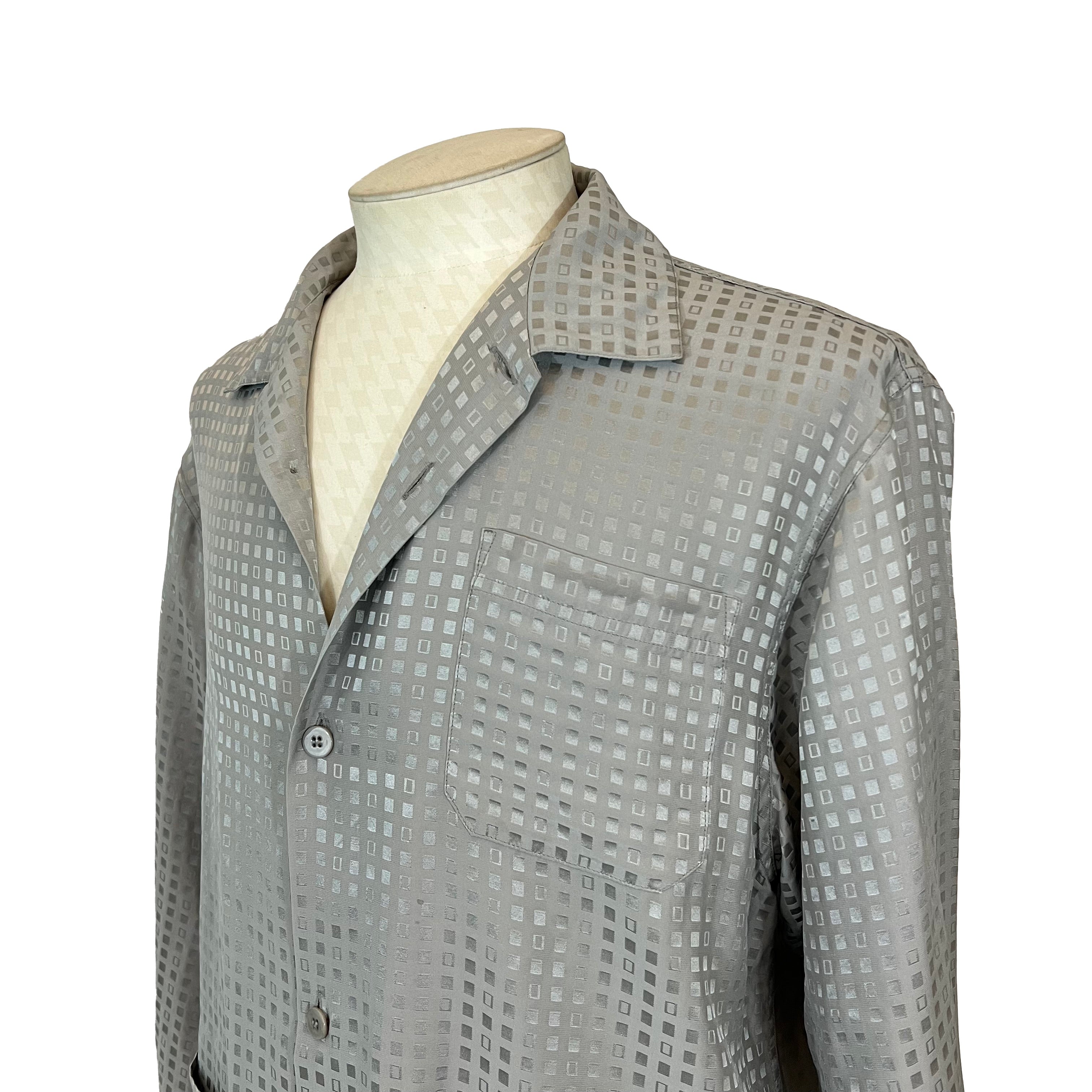 Pyjama soie gris Perofil