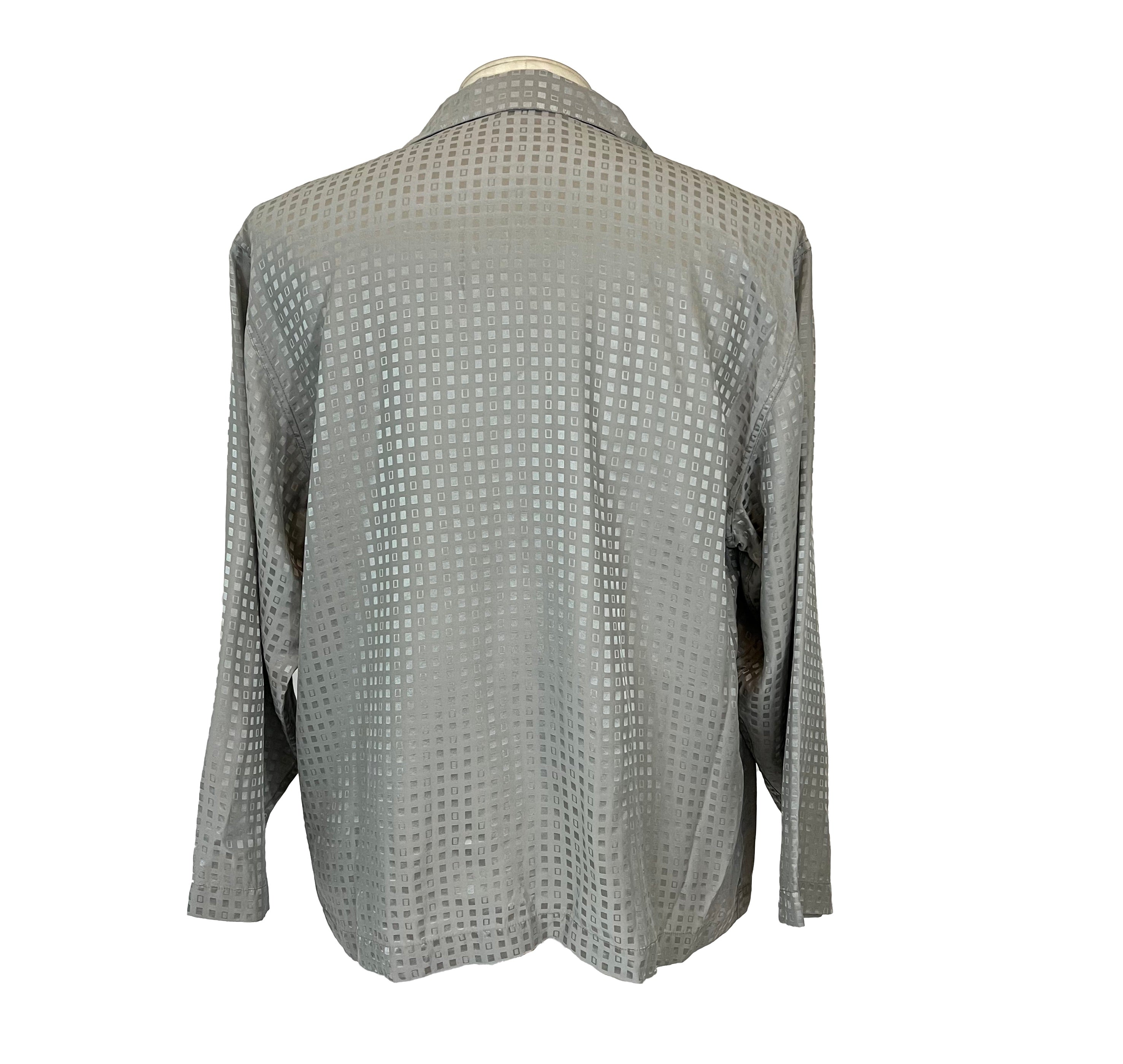 Pyjama soie gris Perofil
