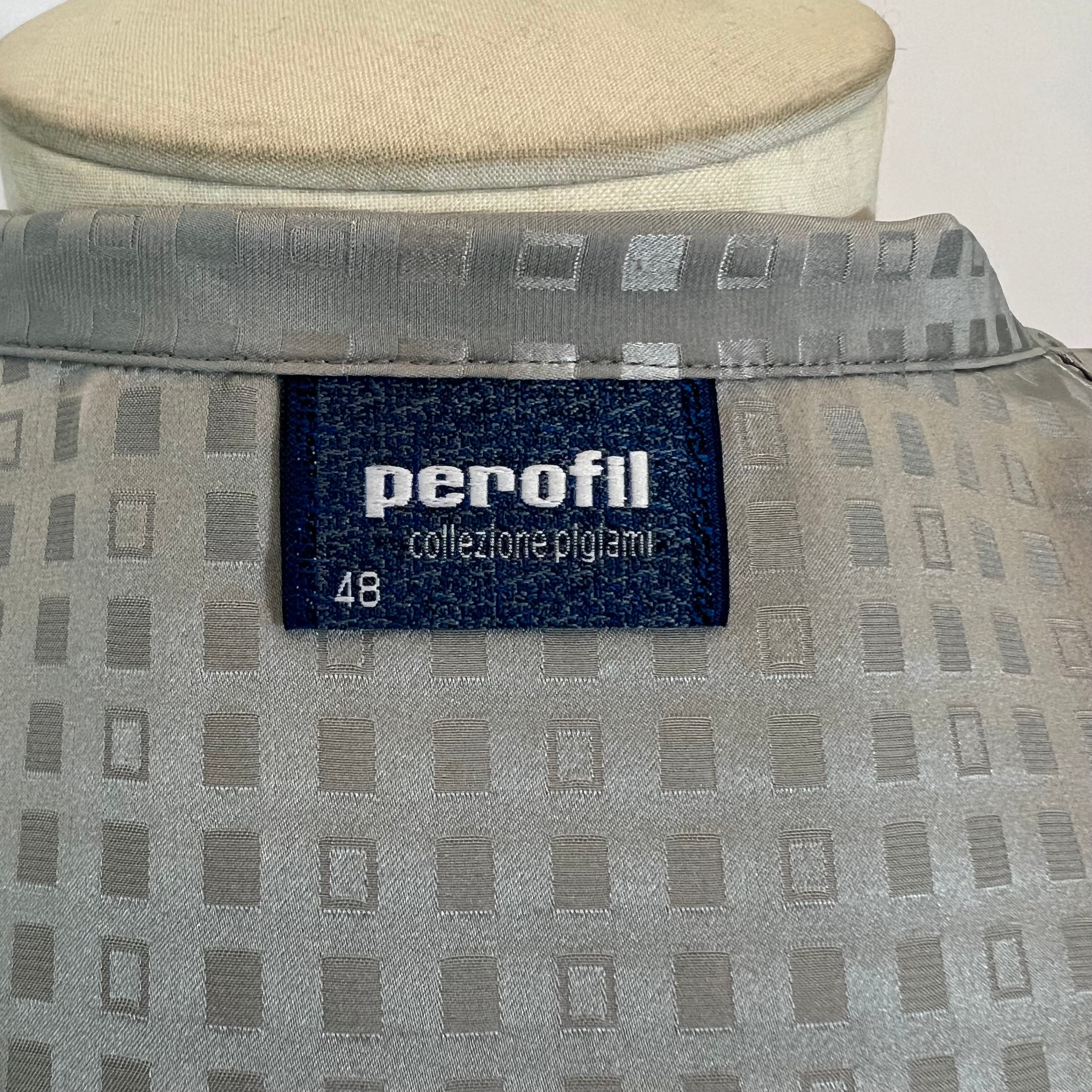 Pyjama soie gris Perofil
