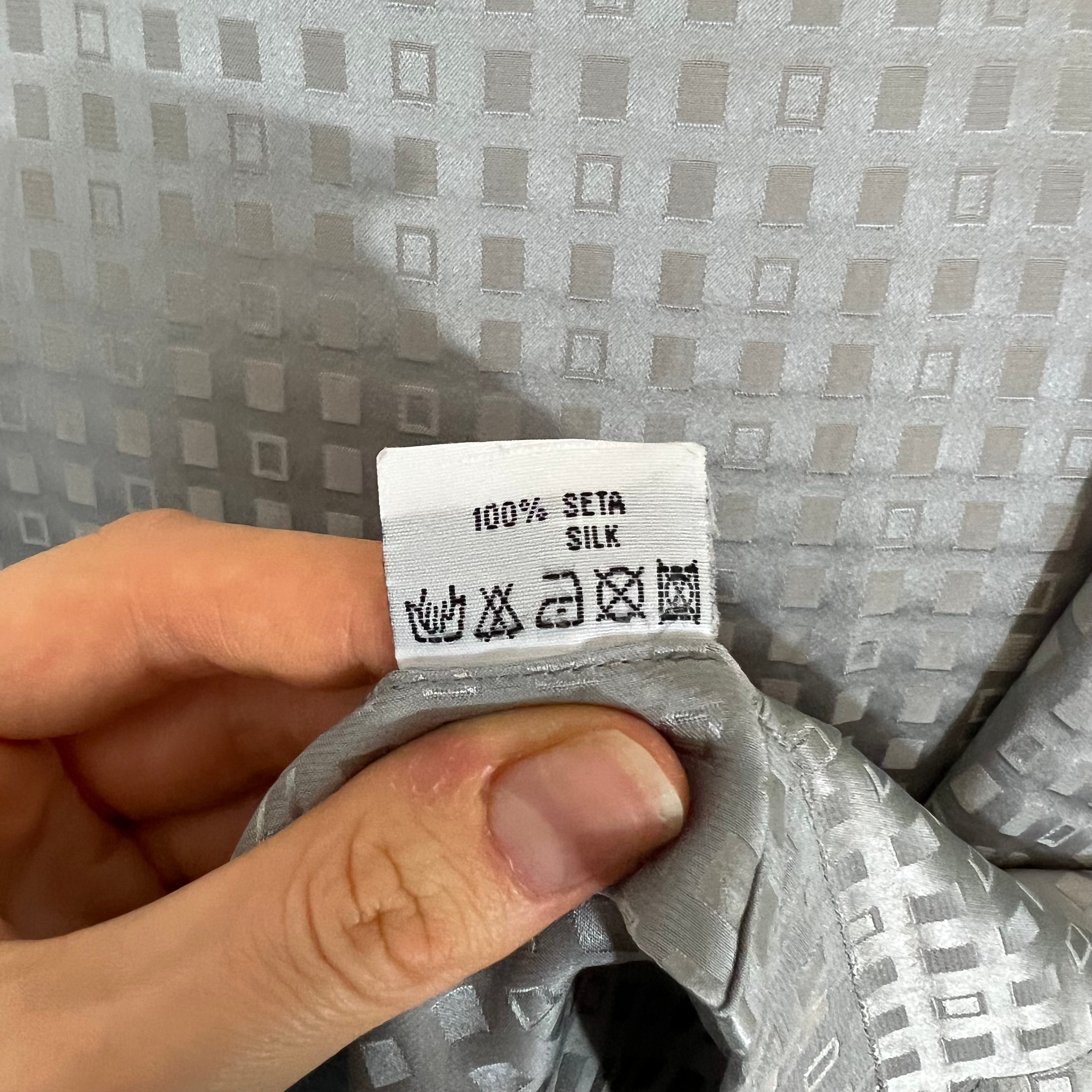 Pyjama soie gris Perofil