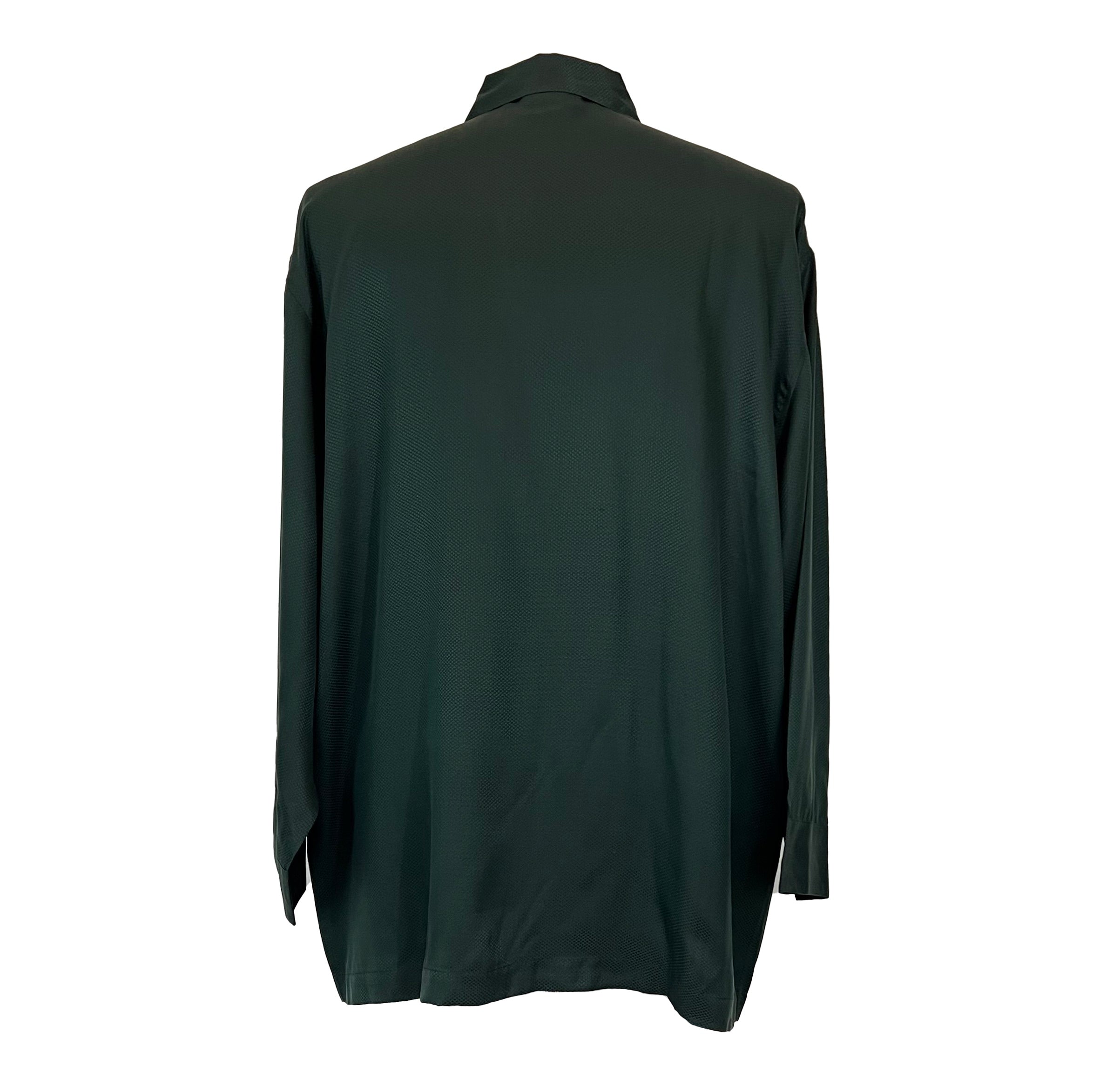 Pyjama soie Grigio Perla vert